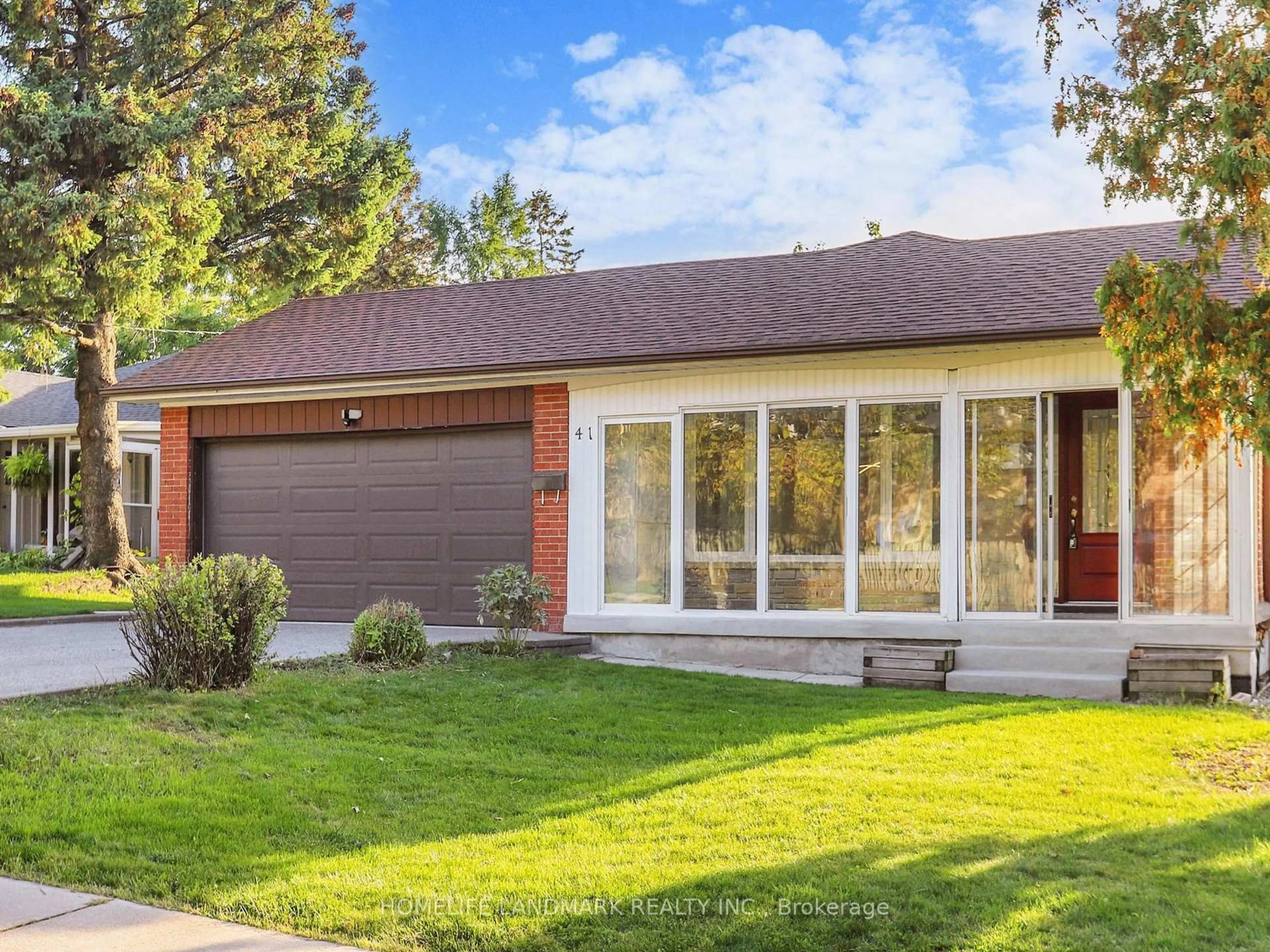 Home with brick exterior material, street for 41 Goodview Rd, Toronto Ontario M2J 2K7