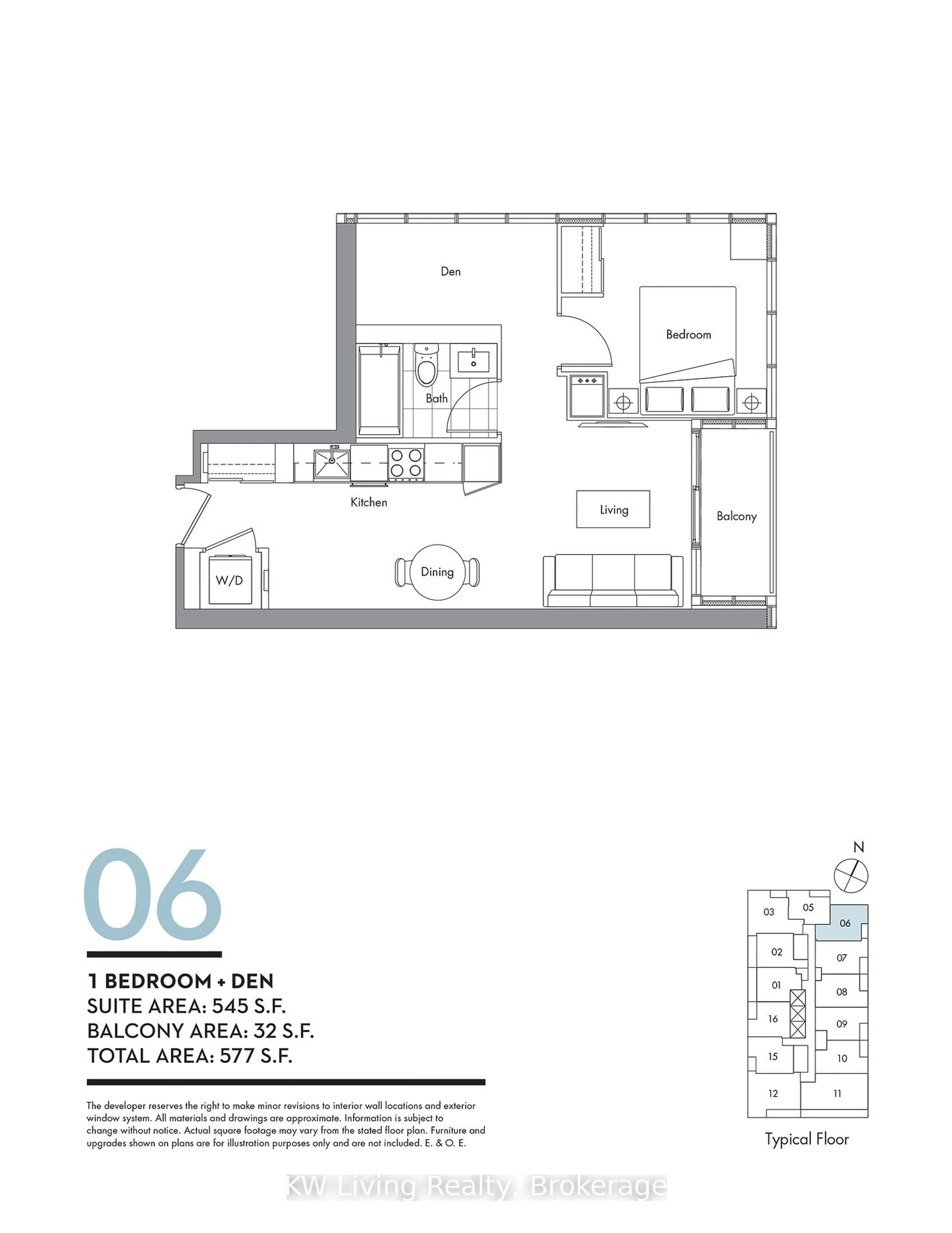 Floor plan for 19 Bathurst St #1006, Toronto Ontario M5V 0N2