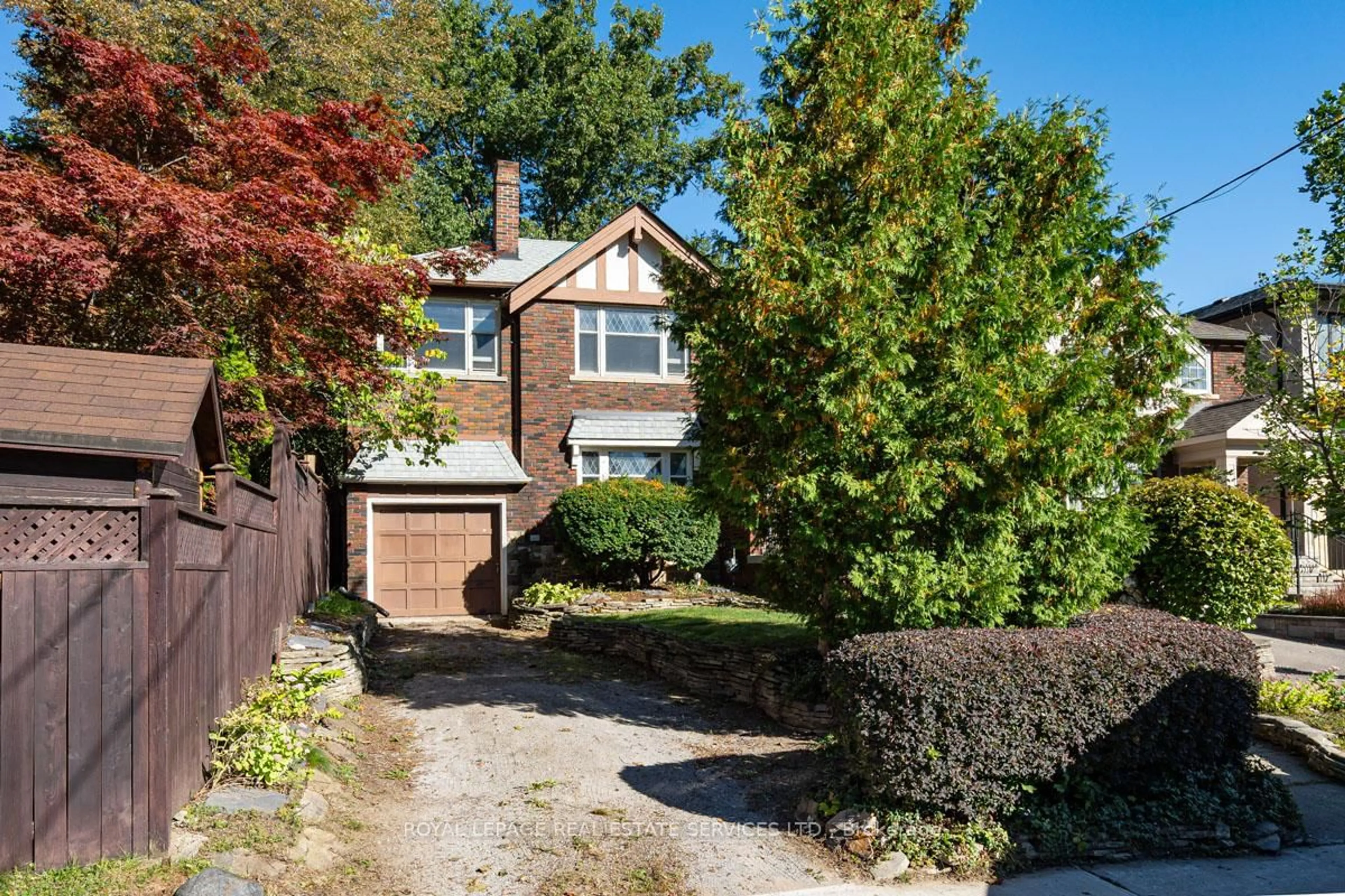 Home with brick exterior material, street for 2 Parklea Dr, Toronto Ontario M4G 2J4