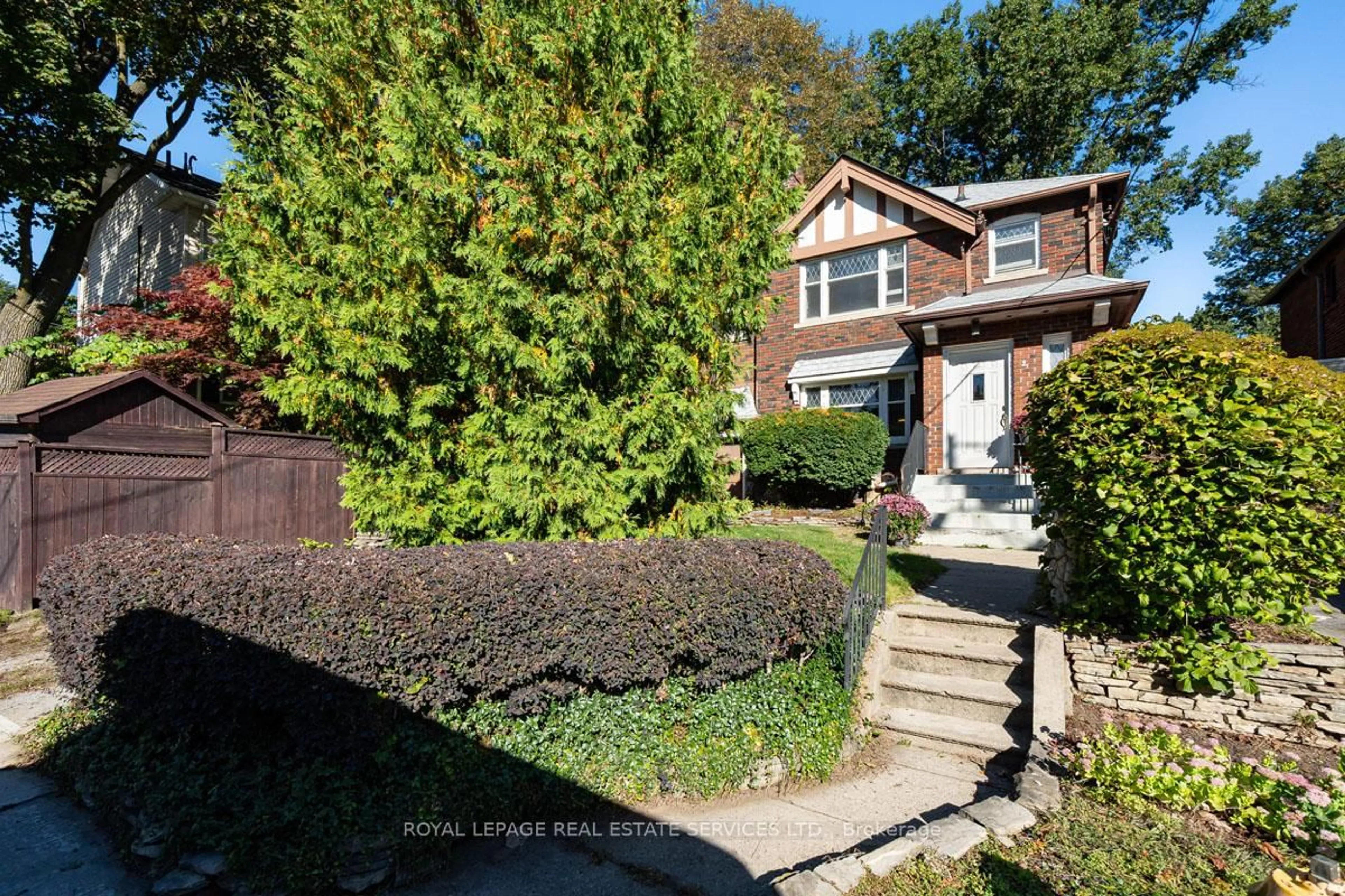 Home with brick exterior material, street for 2 Parklea Dr, Toronto Ontario M4G 2J4