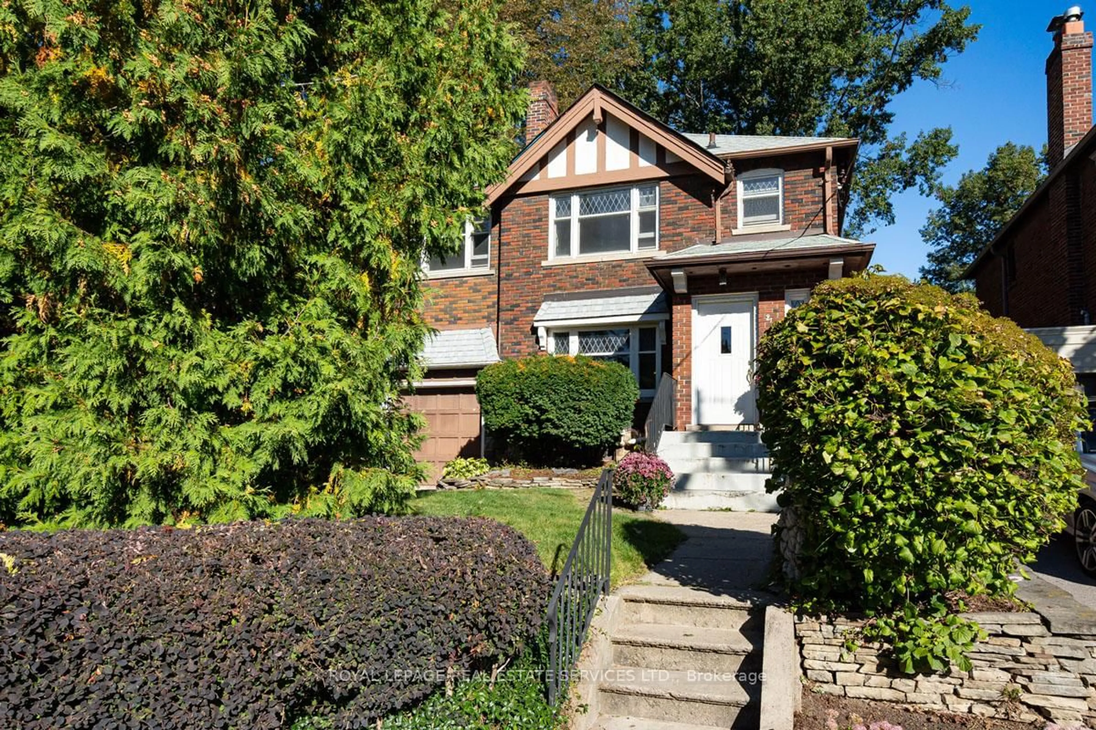 Home with brick exterior material, street for 2 Parklea Dr, Toronto Ontario M4G 2J4