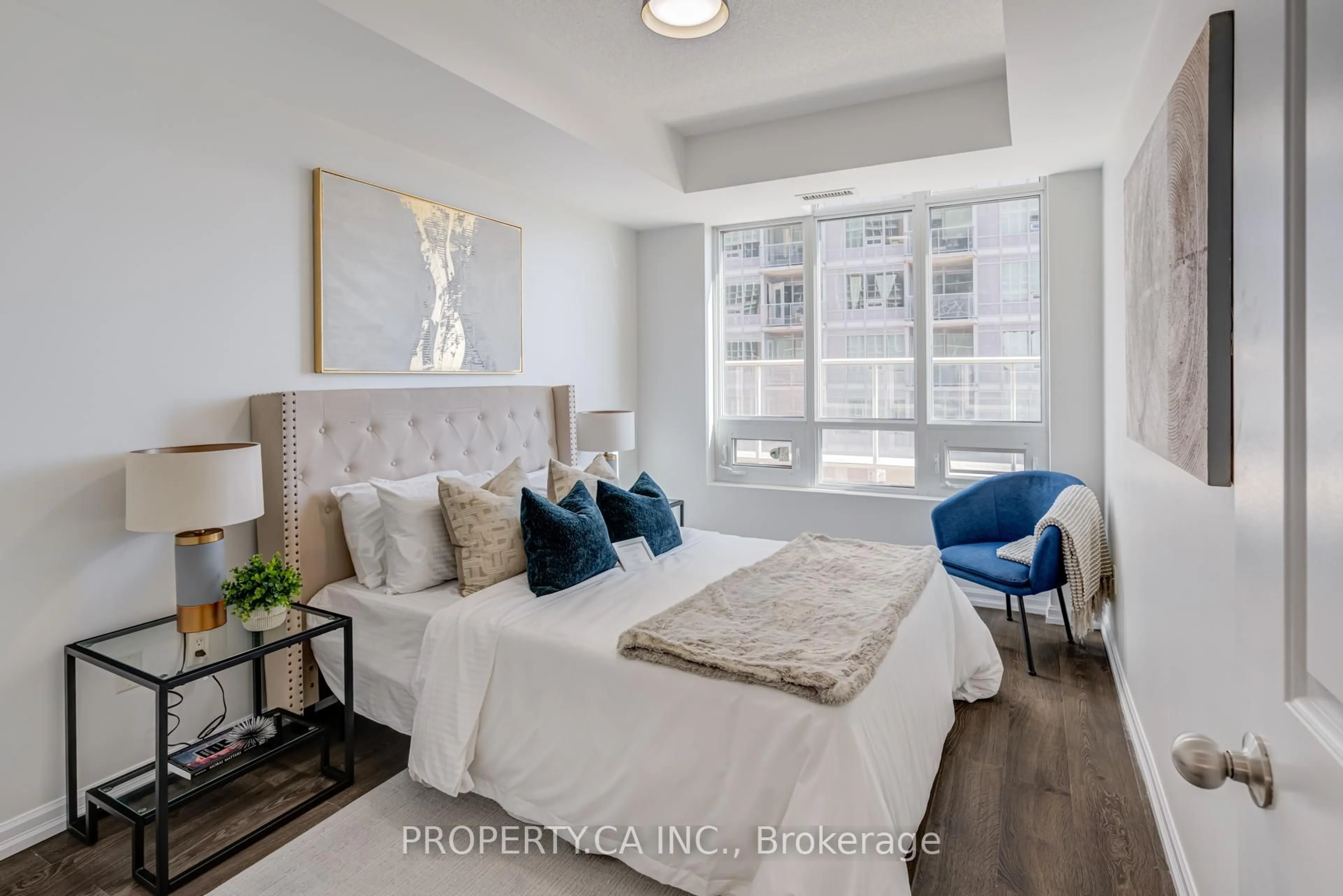 Bedroom with bed, unknown for 65 East Liberty St #1101, Toronto Ontario M6K 3A2