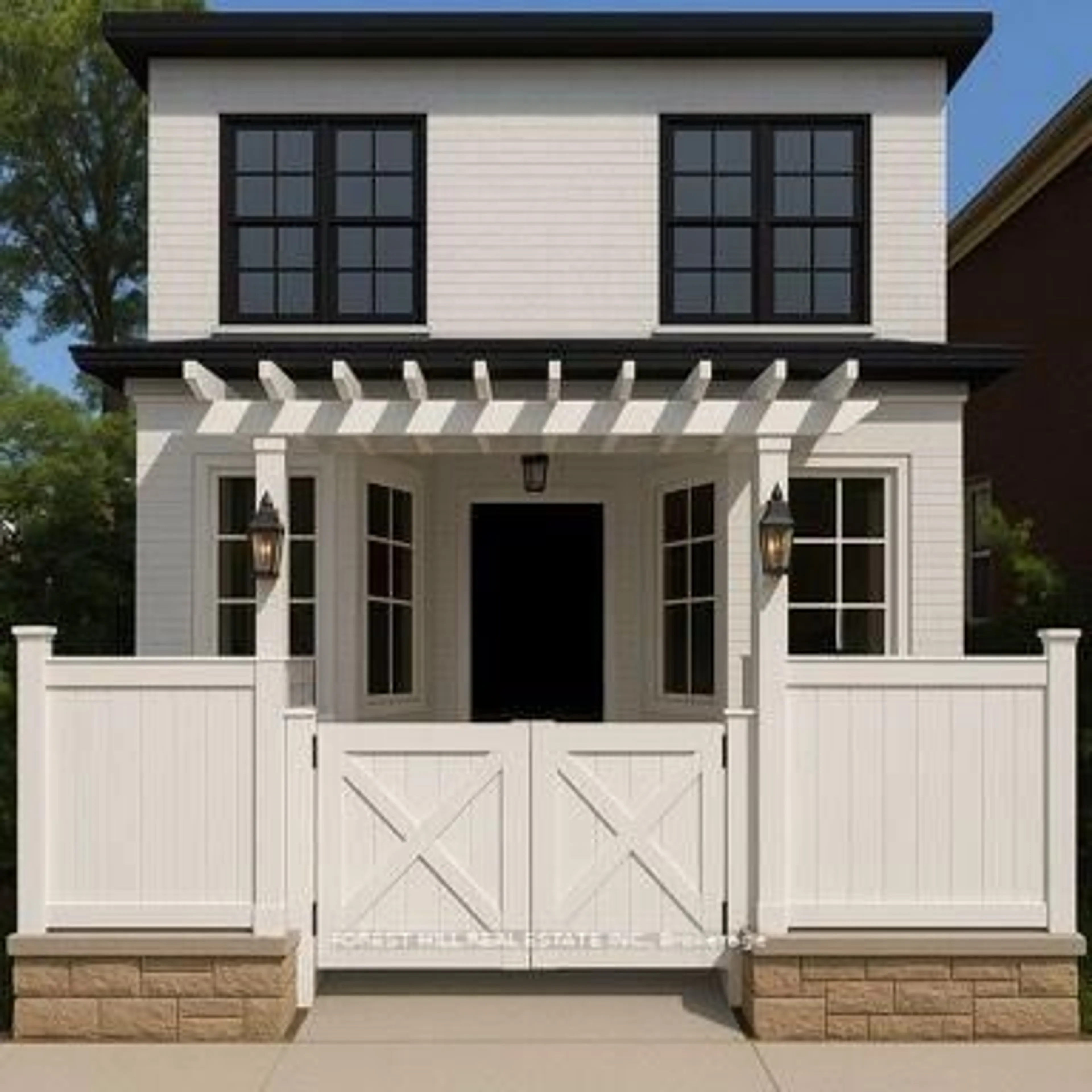 Home with vinyl exterior material, street for 134 Tyrrel Ave, Toronto Ontario M6G 2G5