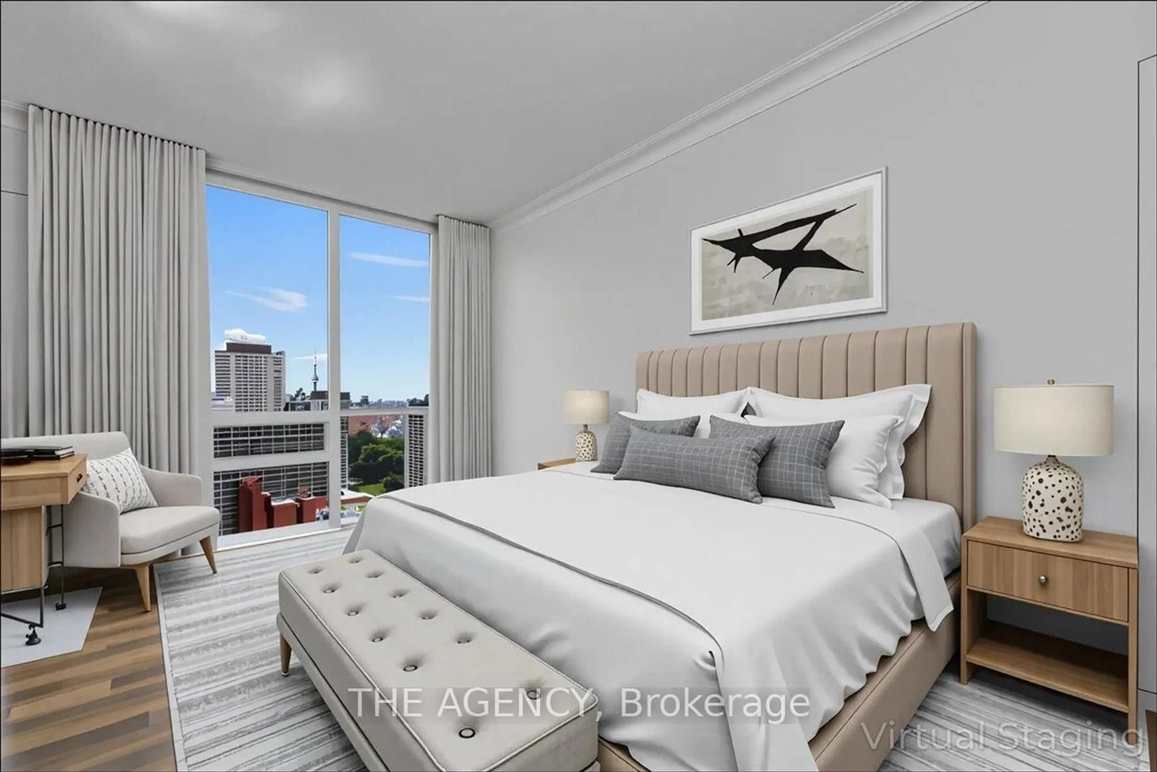 Bedroom with bed, unknown for 70 Roehampton Ave #PH15, Toronto Ontario M4P 1R2