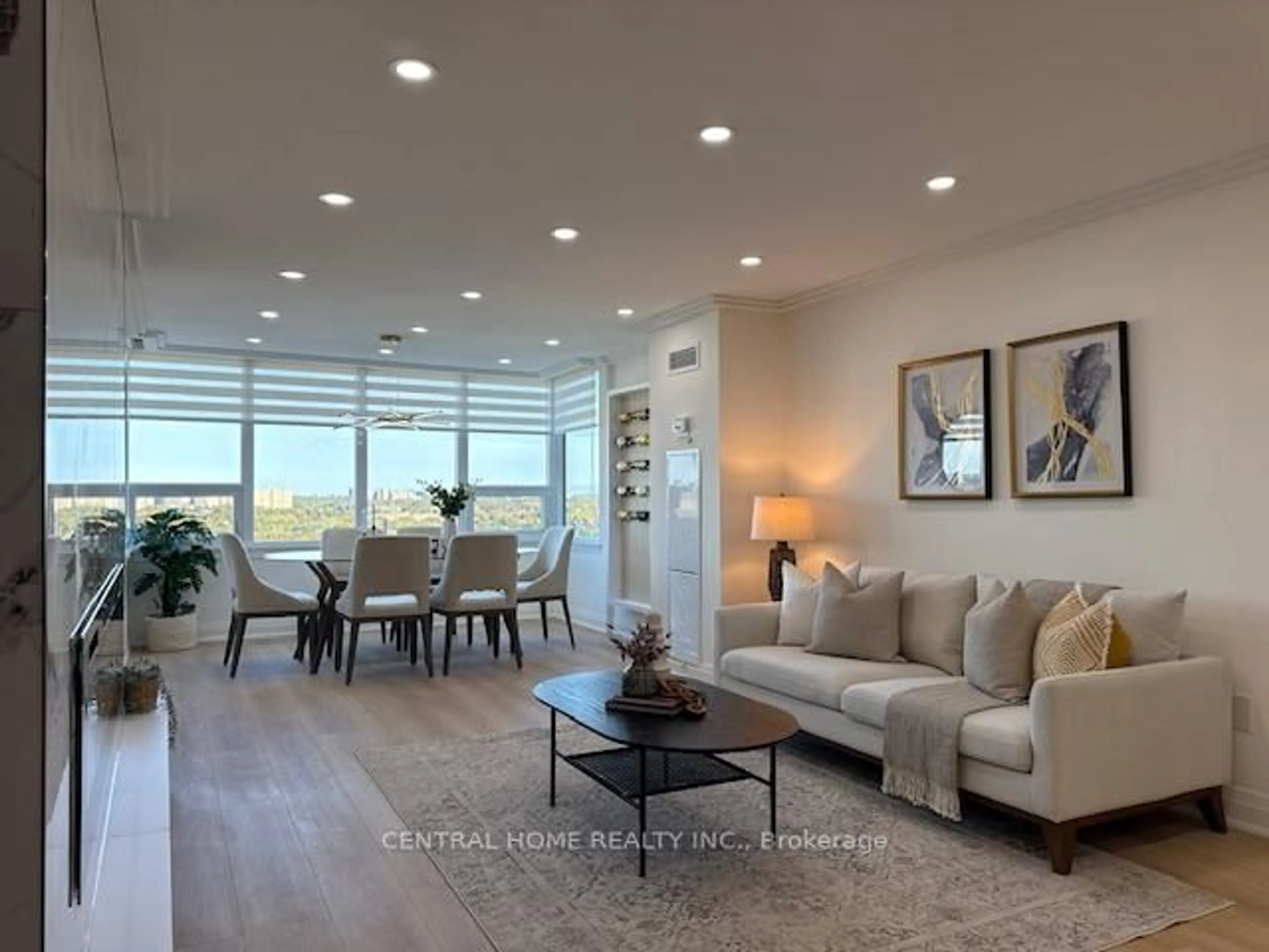 Living room with furniture, unknown for 55 Skymark Dr #1707, Toronto Ontario M2H 3N4