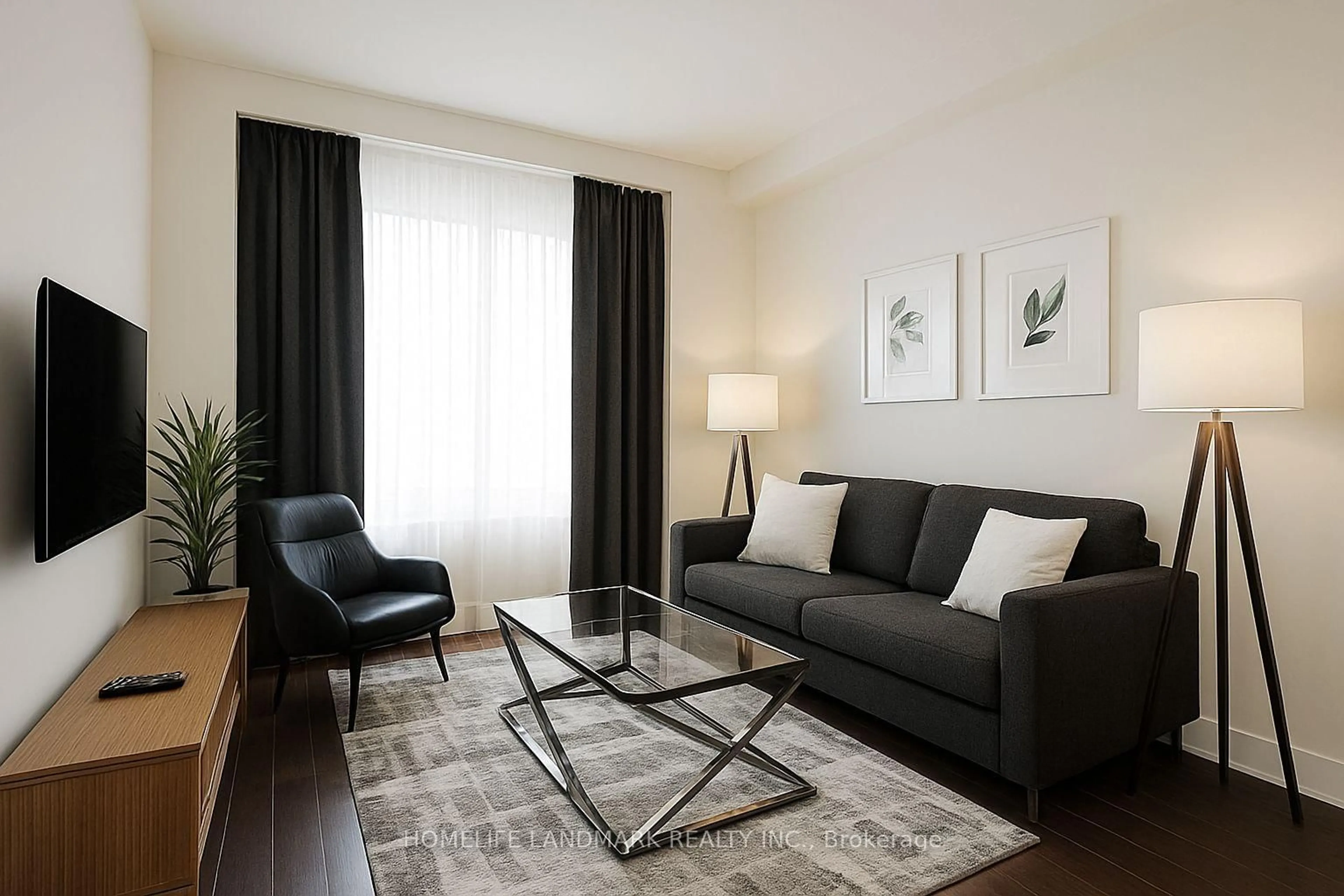 Living room with furniture, unknown for 300 Front St #1813, Toronto Ontario M5V 0E9