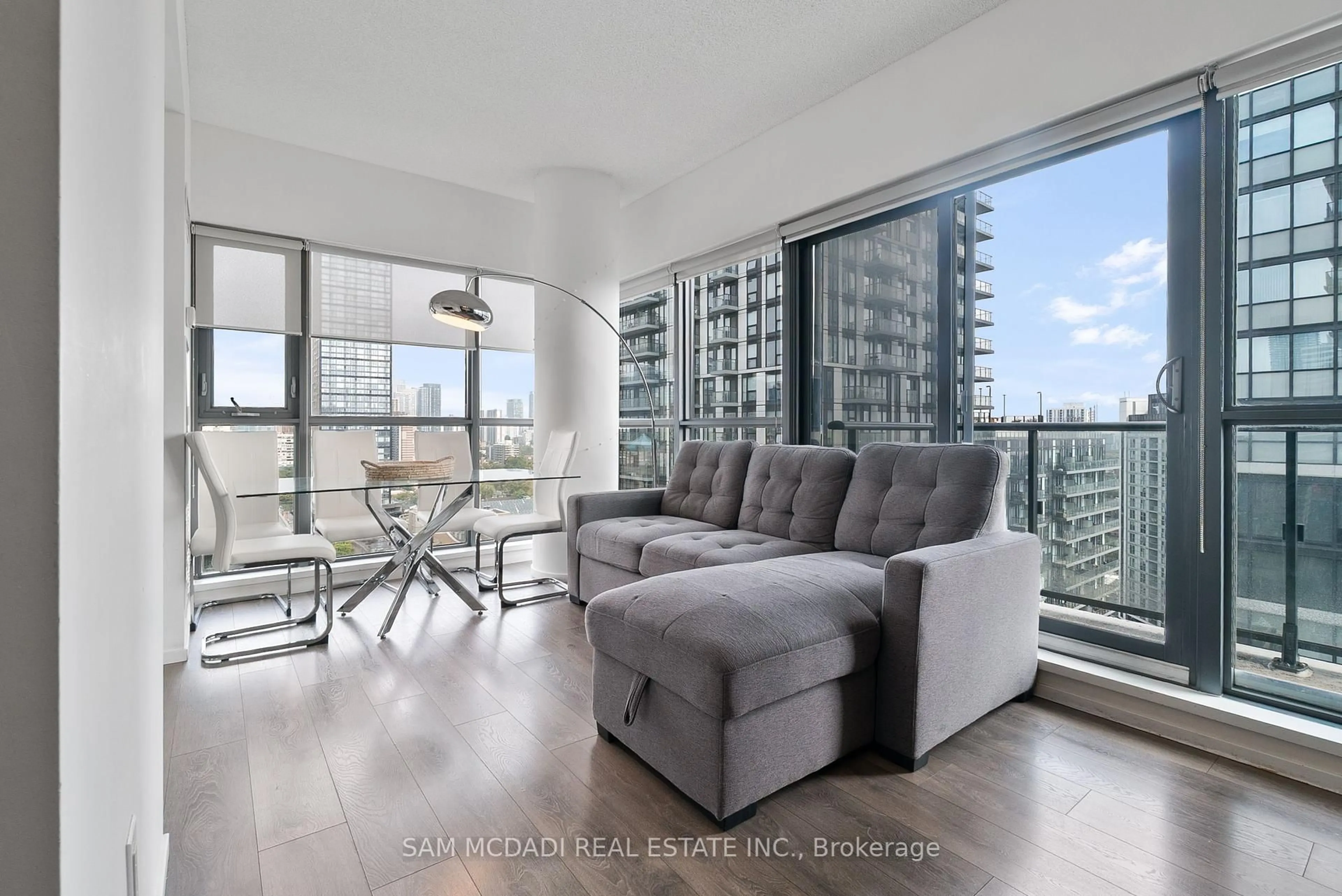 Living room with furniture, unknown for 159 Dundas St #1906, Toronto Ontario M5B 0A9