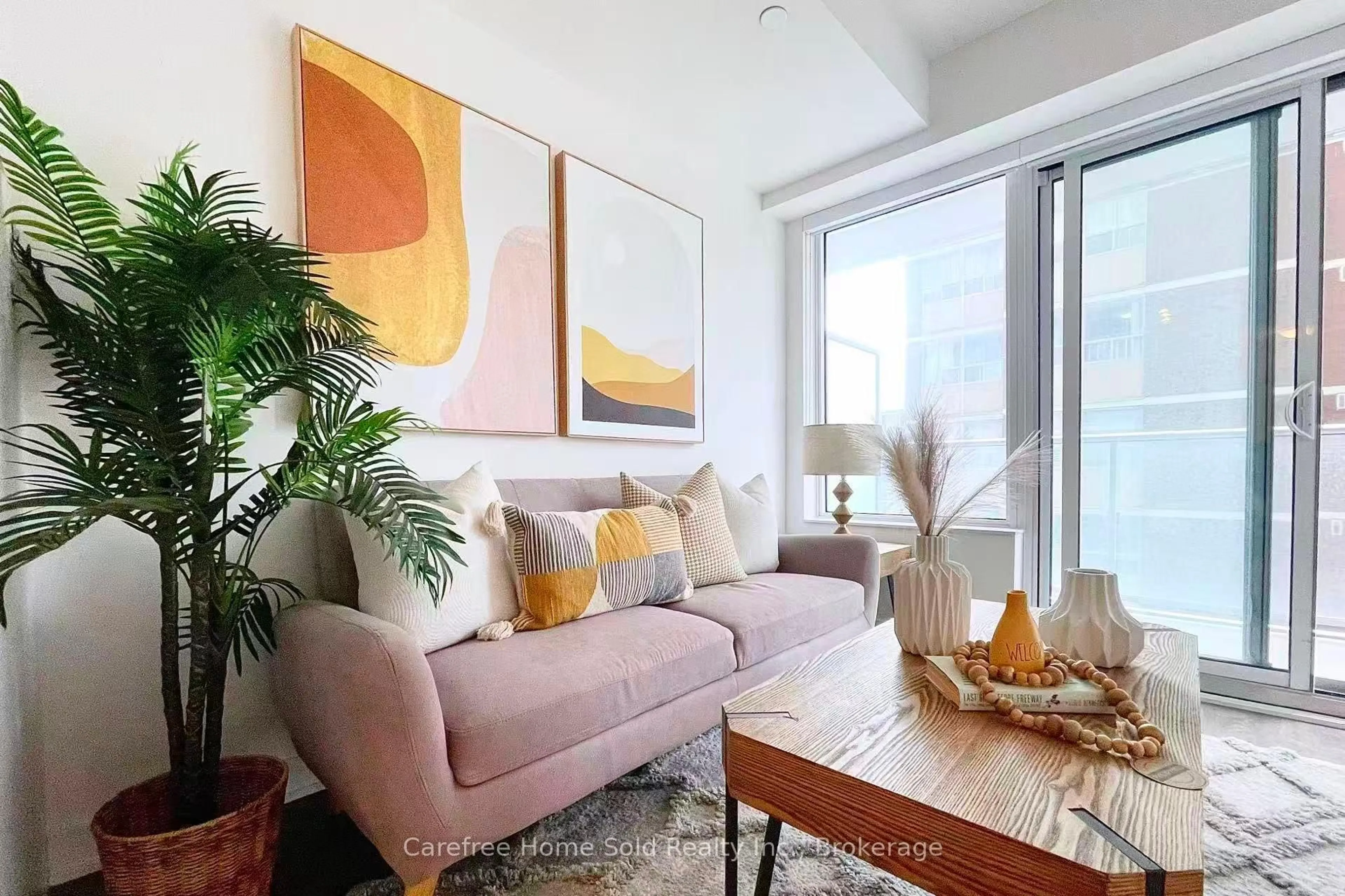 Living room with furniture, unknown for 195 Redpath Ave #908, Toronto Ontario M4P 0E4
