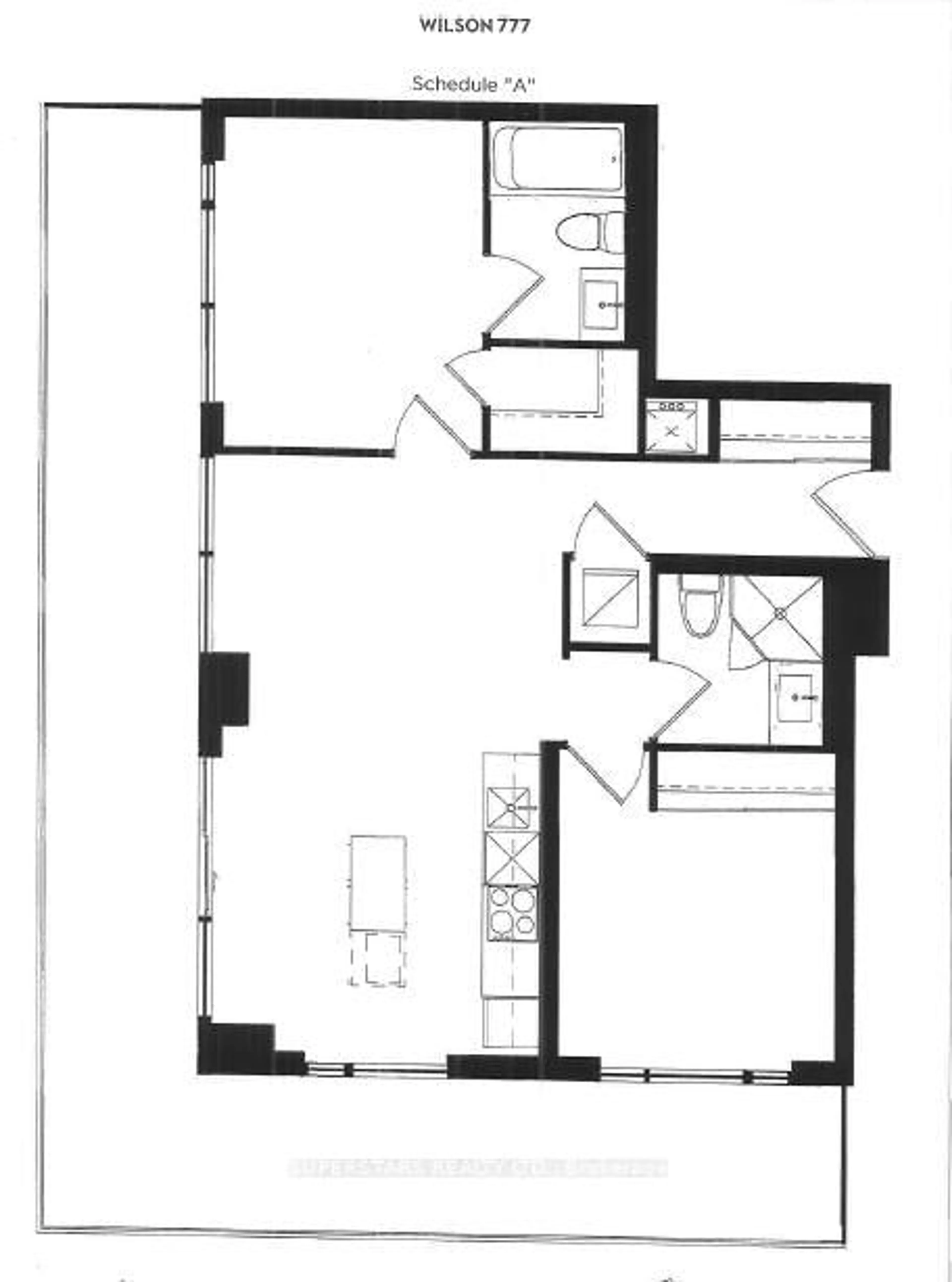 Floor plan for 8 Tippett Rd #812, Toronto Ontario M3H 0E7