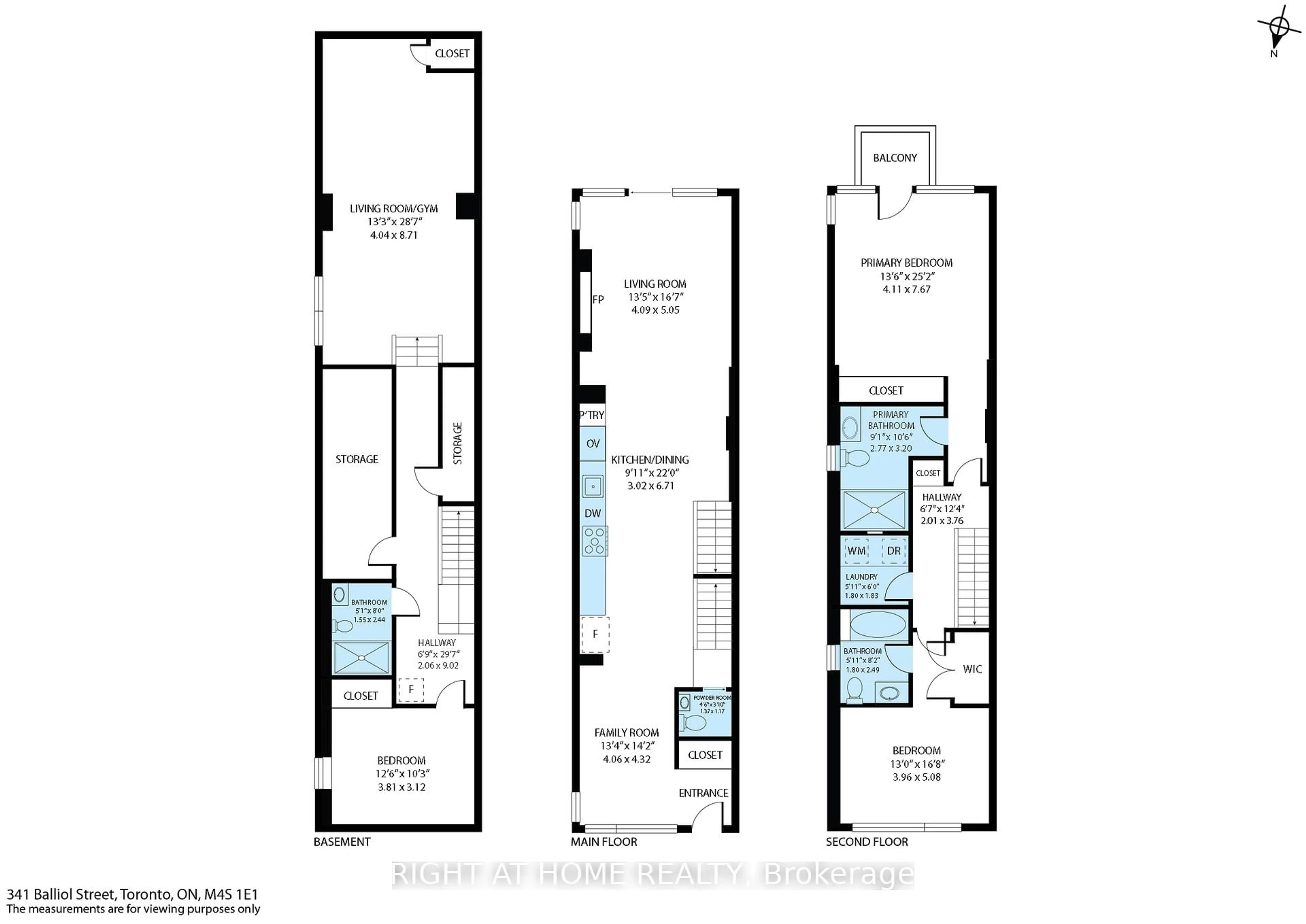 Floor plan for 341 Balliol St, Toronto Ontario M4S 1E1