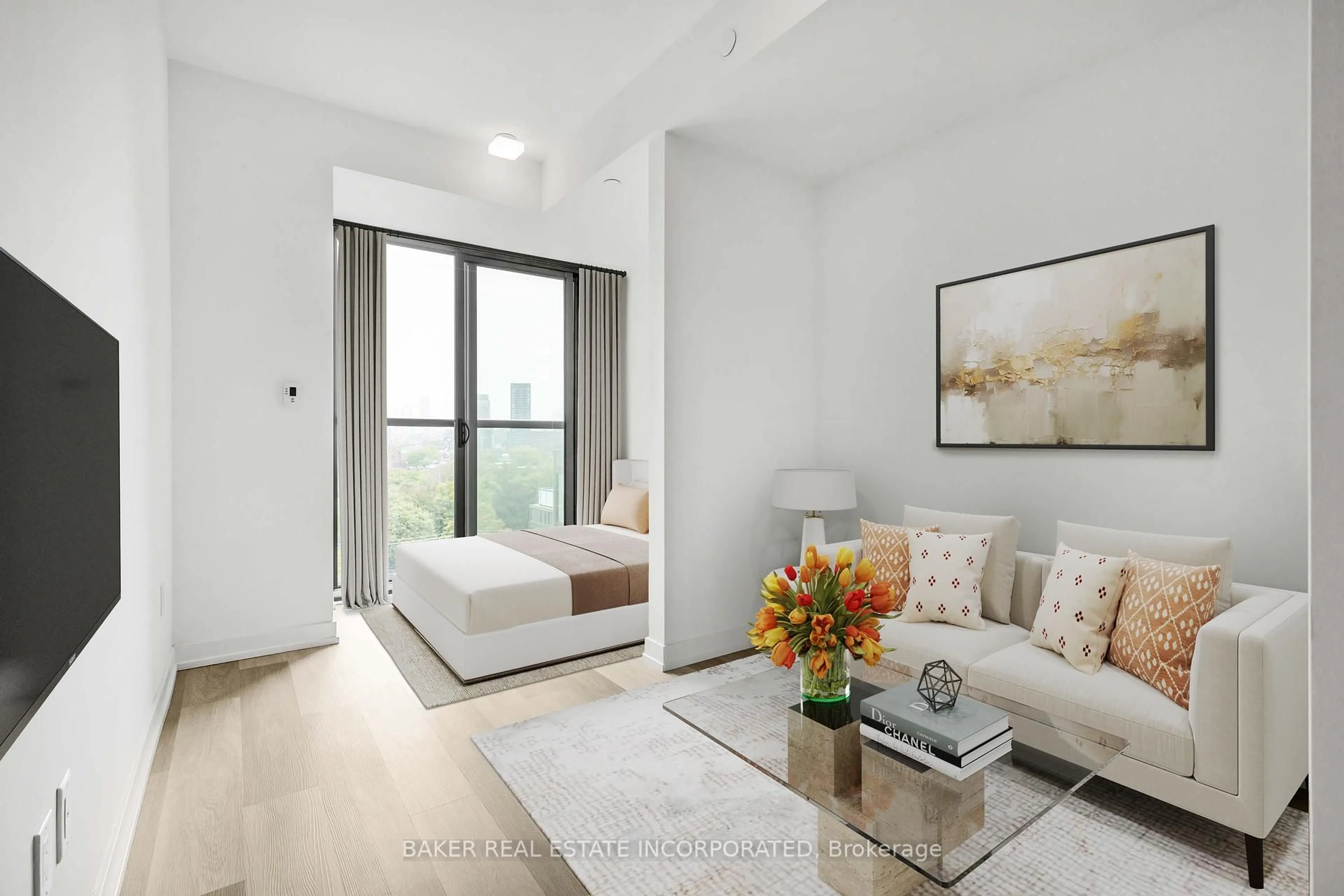 Living room with furniture, unknown for 28 Eastern Ave #928, Toronto Ontario M5A 0Y2