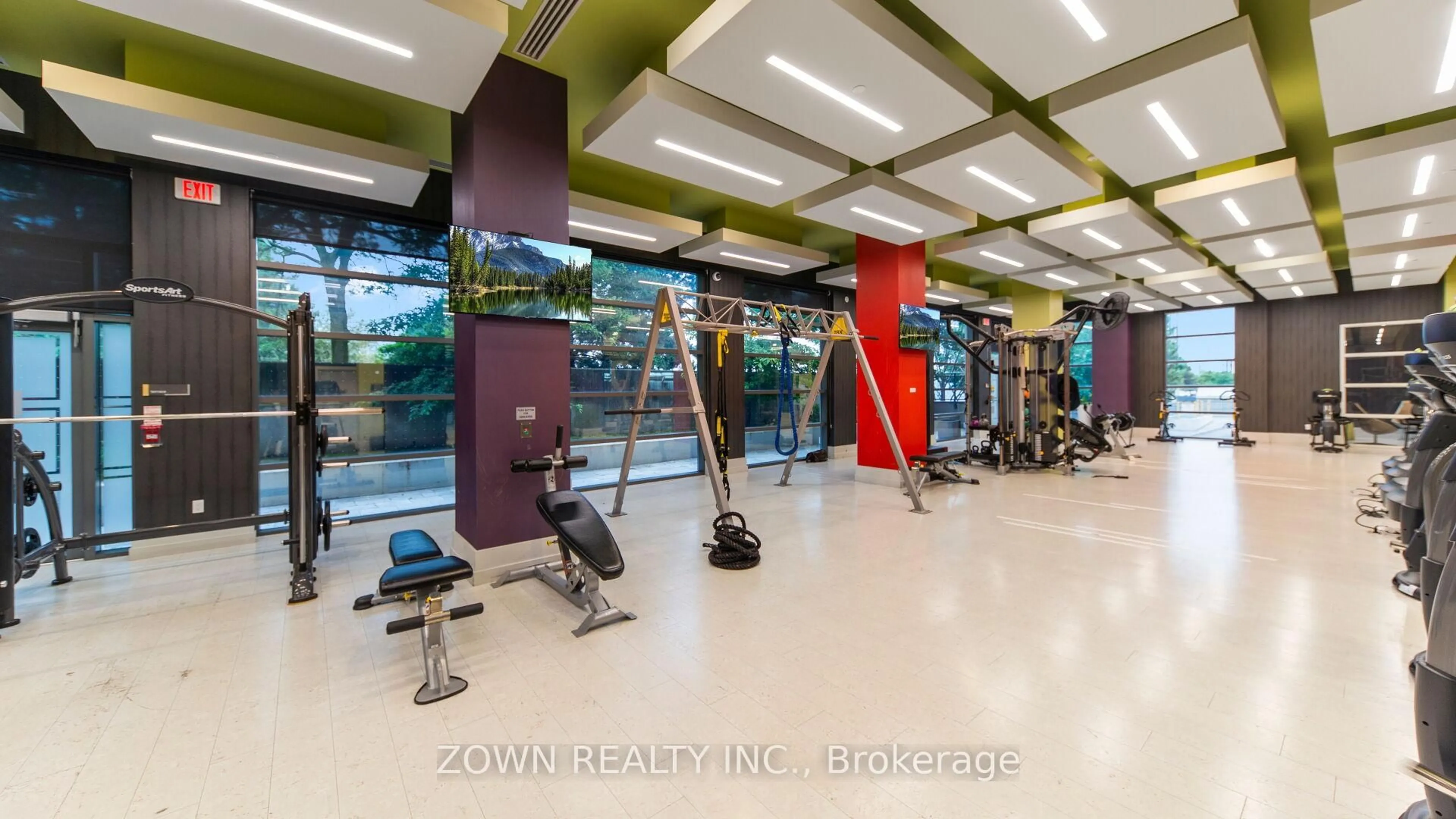 Gym or fitness room for 55 Ann O'reilly Rd #124, Toronto Ontario M2J 0E1