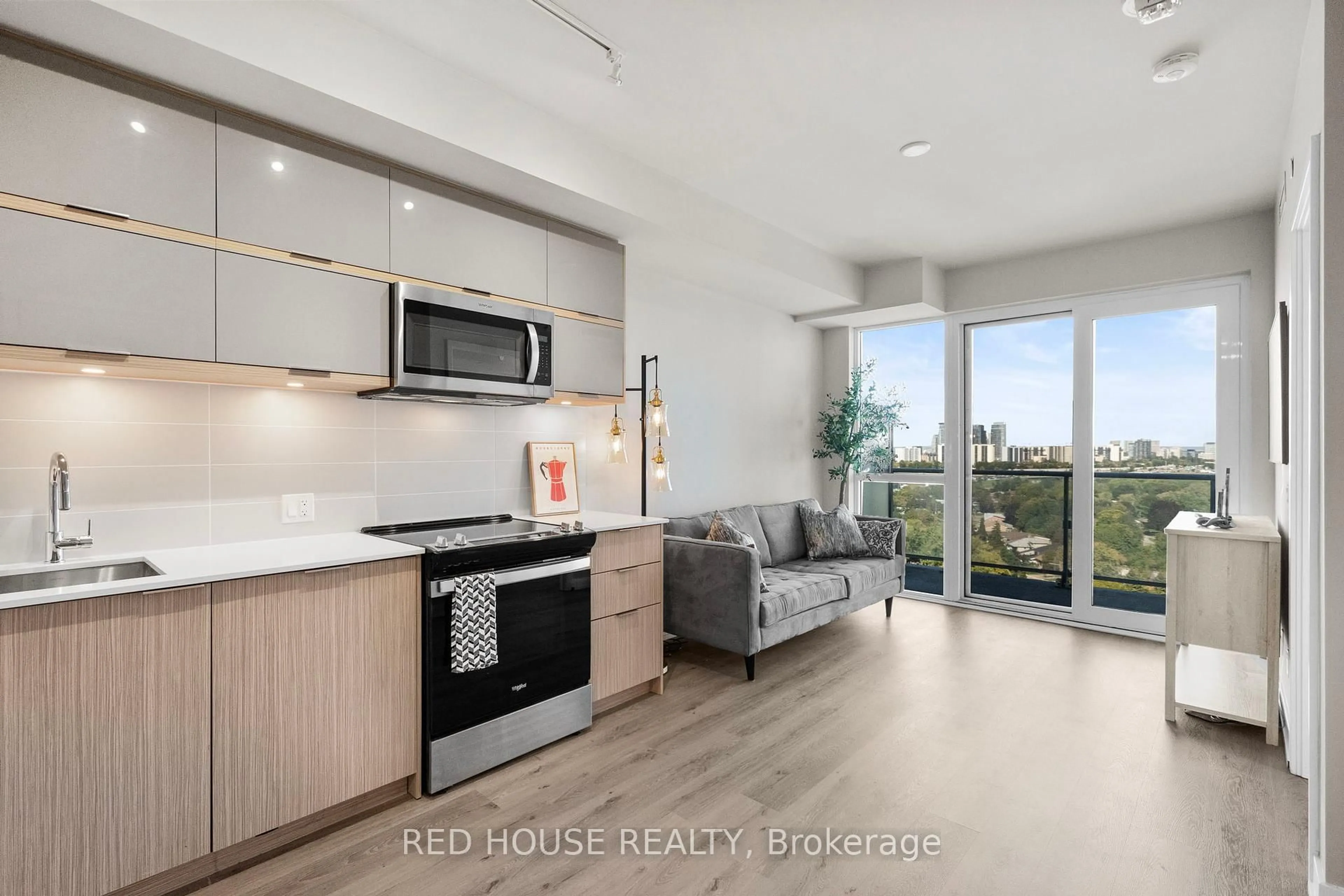 Open concept kitchen, unknown for 10 Deerlick Crt #1705, Toronto Ontario M3A 0A7