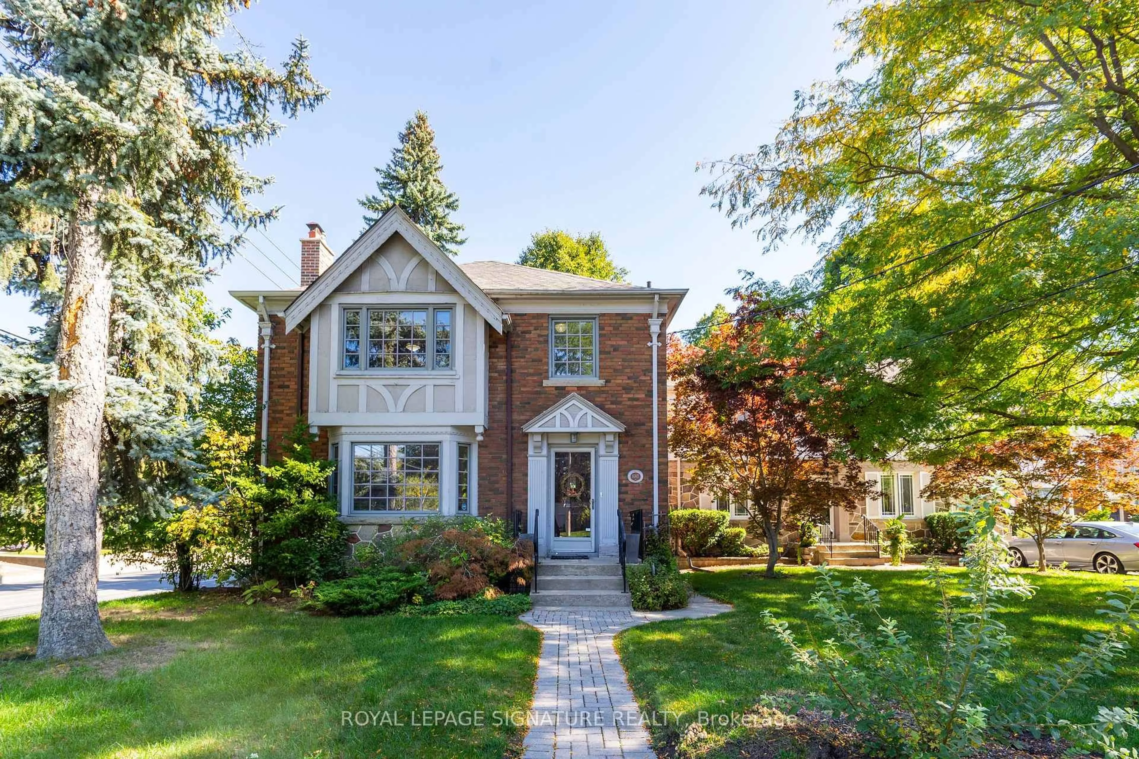 Home with brick exterior material, street for 221 Hanna Rd, Toronto Ontario M4G 3P2