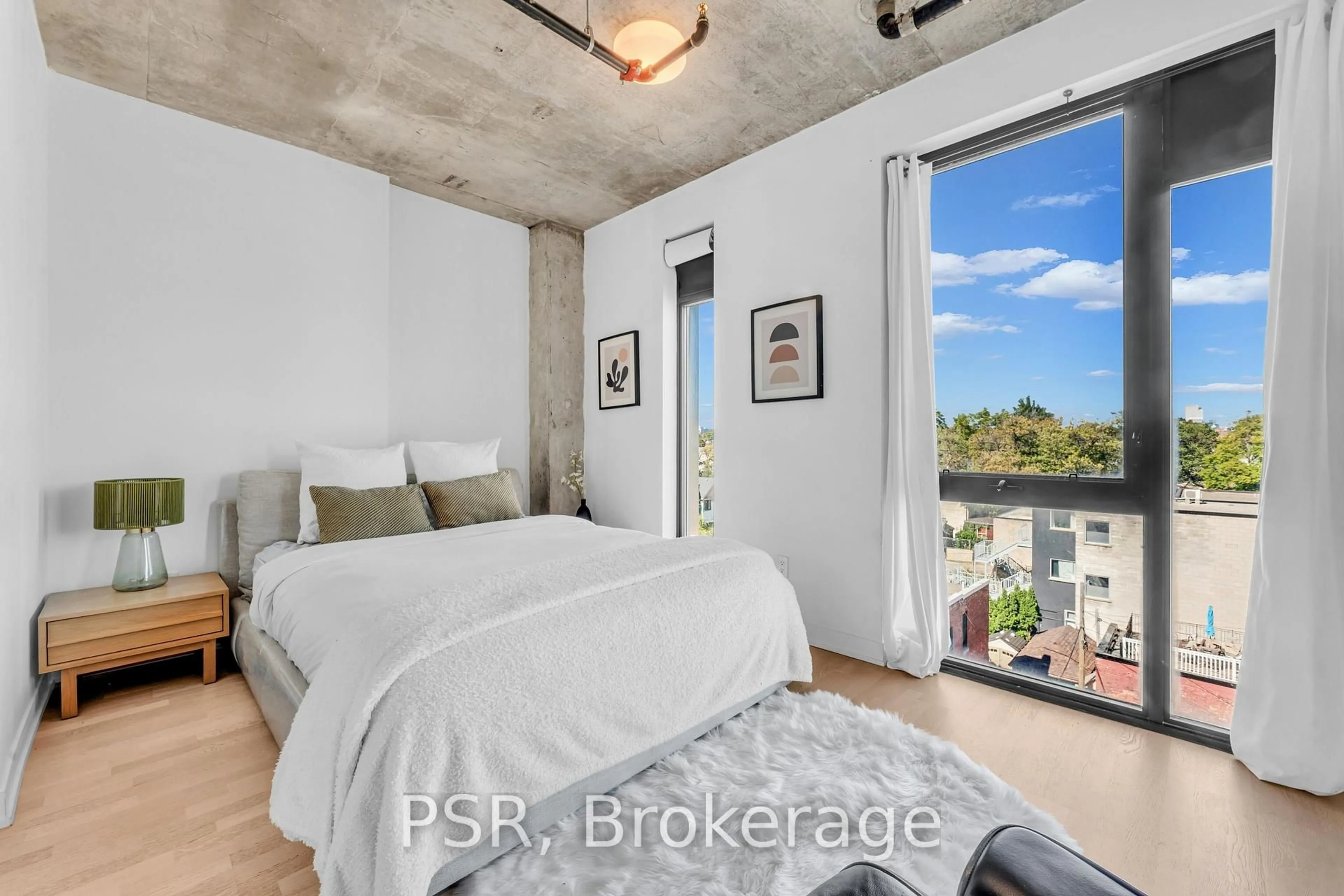 Bedroom with bed, unknown for 109 Wolseley St #502, Toronto Ontario M6J 1K1