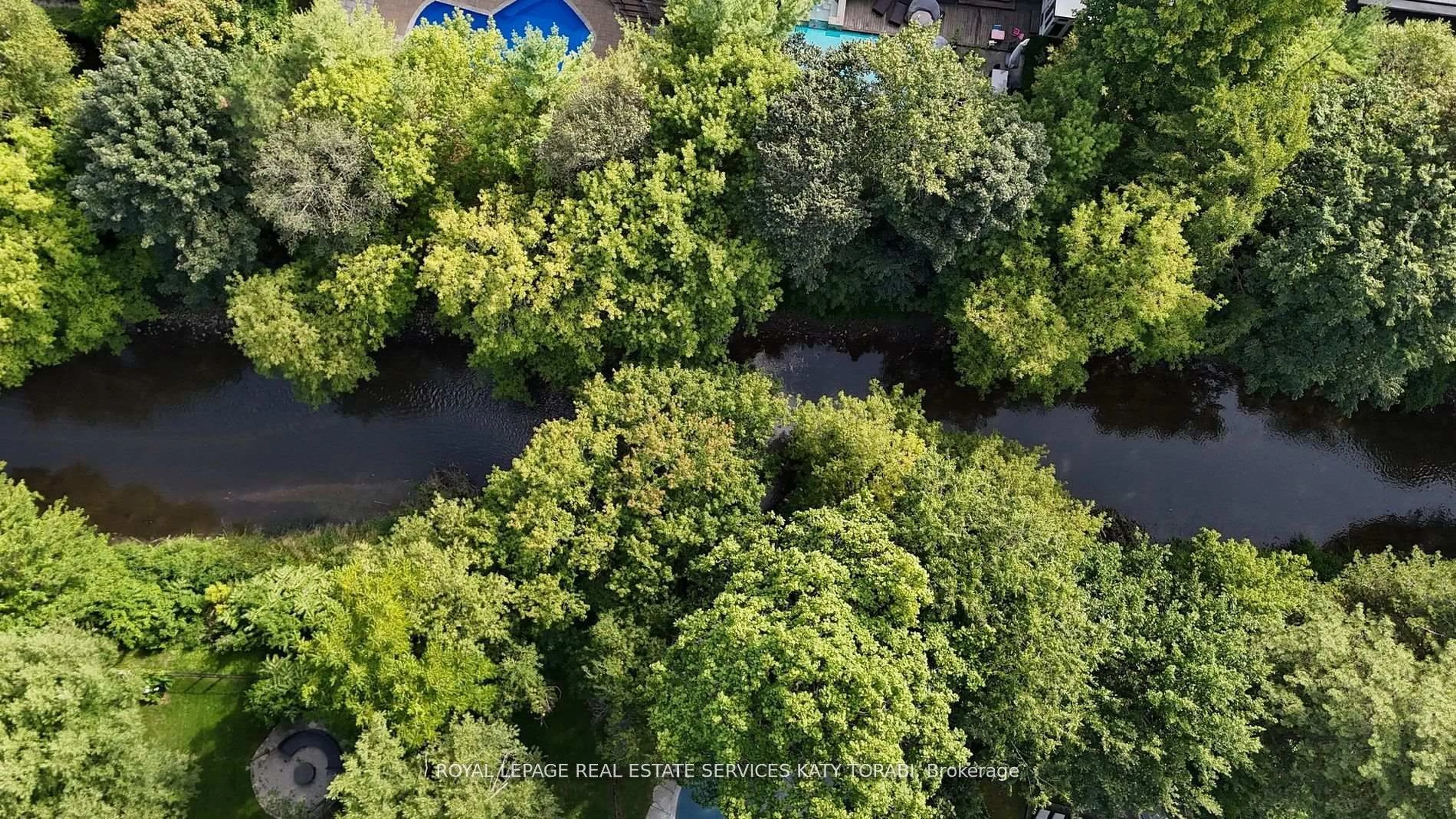 A pic from outside/outdoor area/front of a property/back of a property/a pic from drone, forest/trees view for 14 St Margarets Dr, Toronto Ontario M4N 3E5