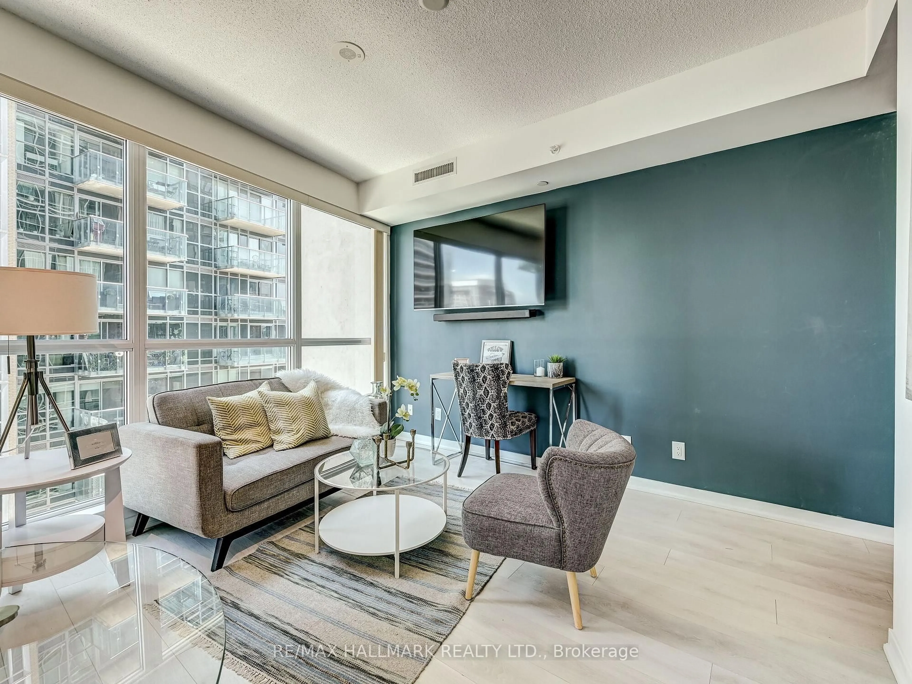 Living room with furniture, unknown for 150 East Liberty St #704, Toronto Ontario M6K 3R5
