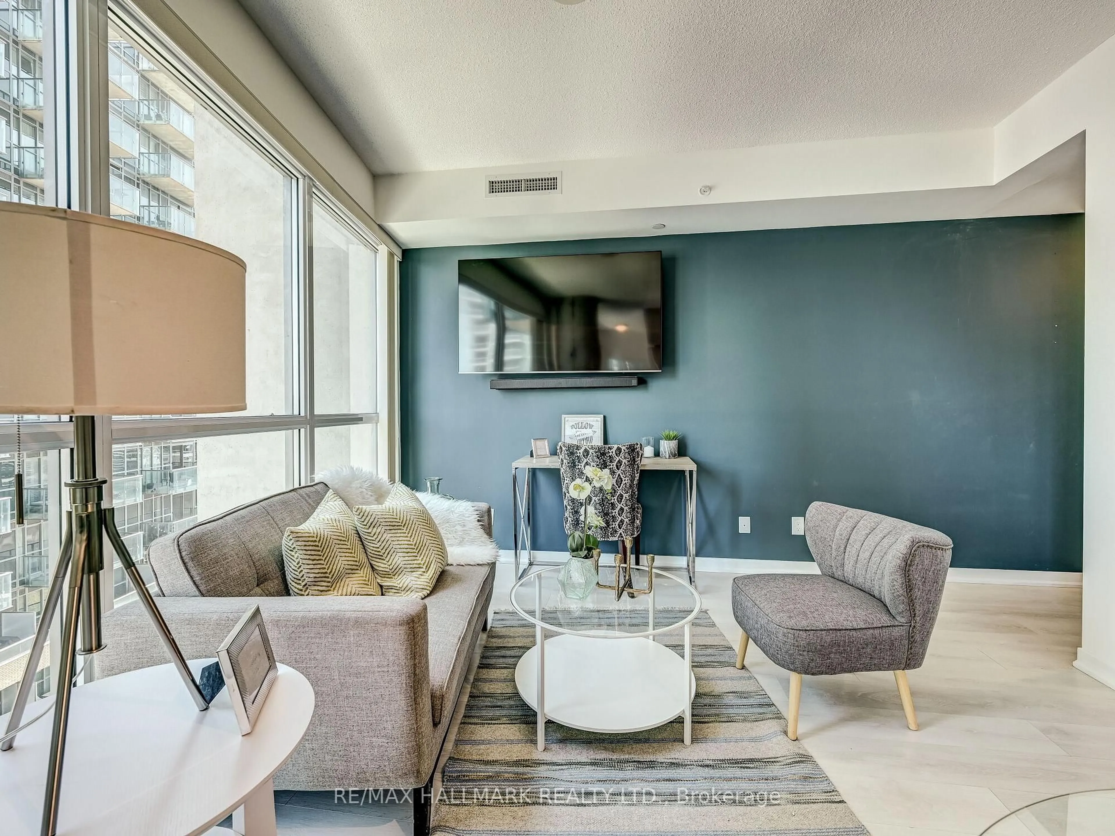 Living room with furniture, unknown for 150 East Liberty St #704, Toronto Ontario M6K 3R5