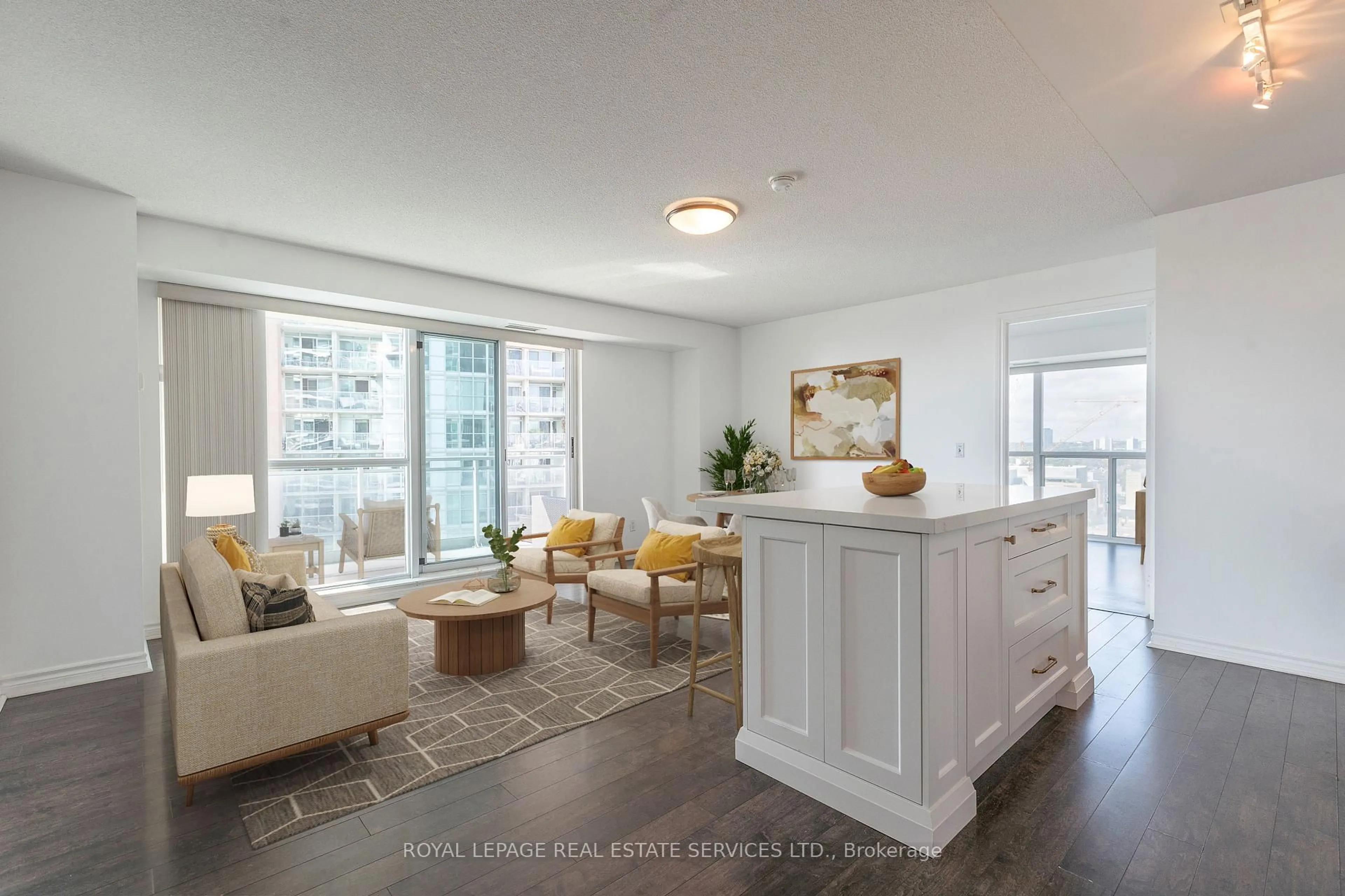 Living room with furniture, unknown for 100 Western Battery Rd #1807, Toronto Ontario M6K 3S2