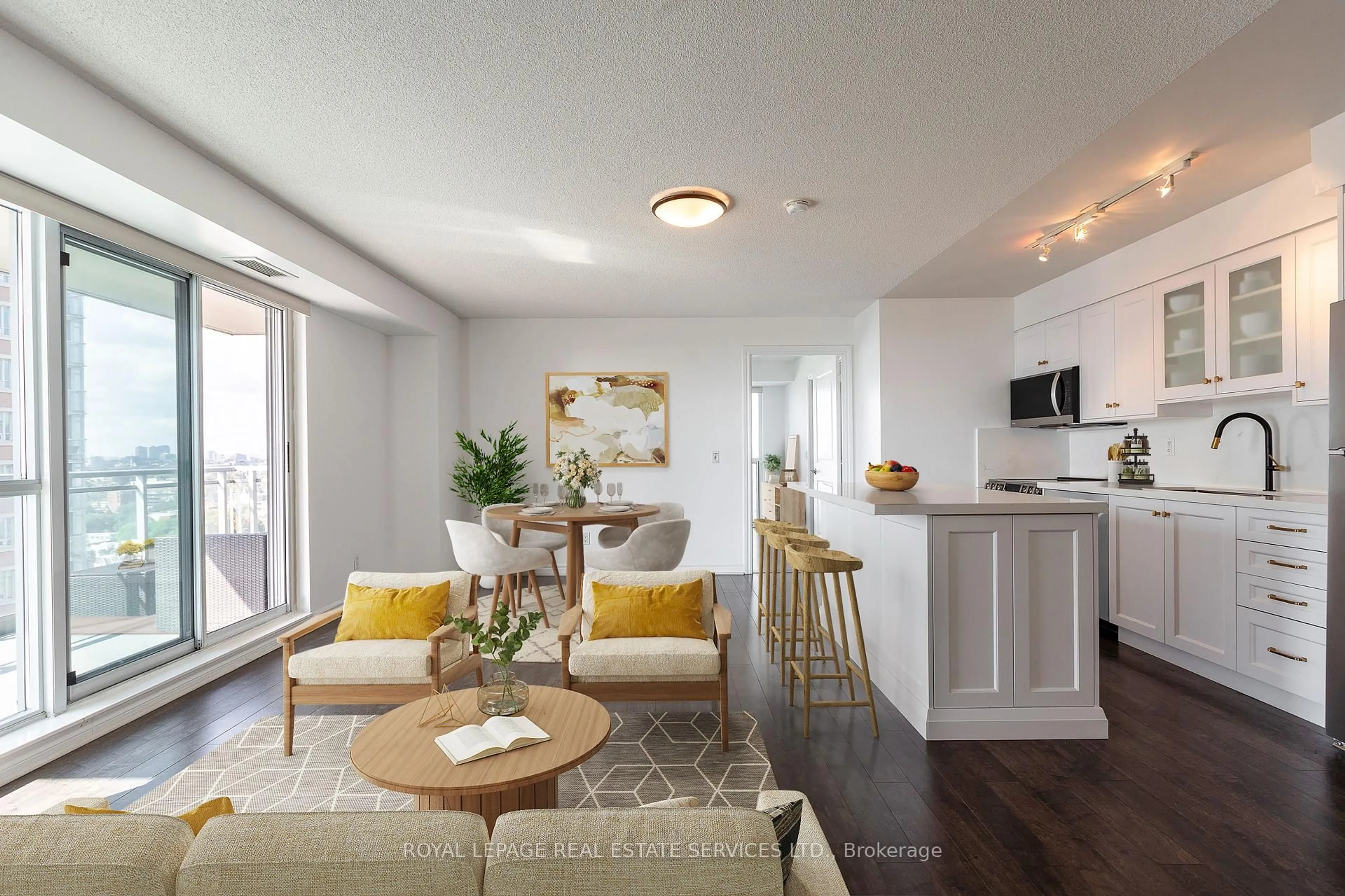 Living room with furniture, unknown for 100 Western Battery Rd #1807, Toronto Ontario M6K 3S2