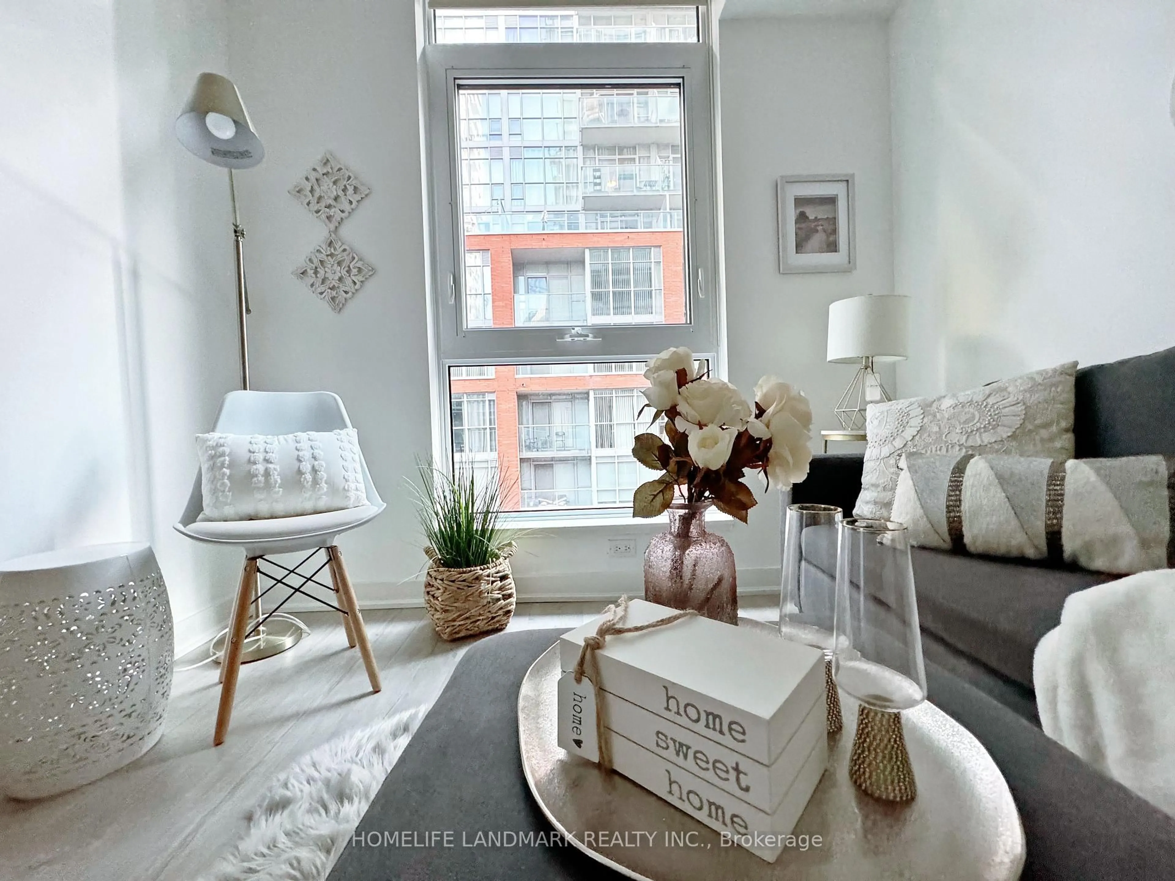 Living room with furniture, unknown for 30 Nelson St #418, Toronto Ontario M5V 0H5