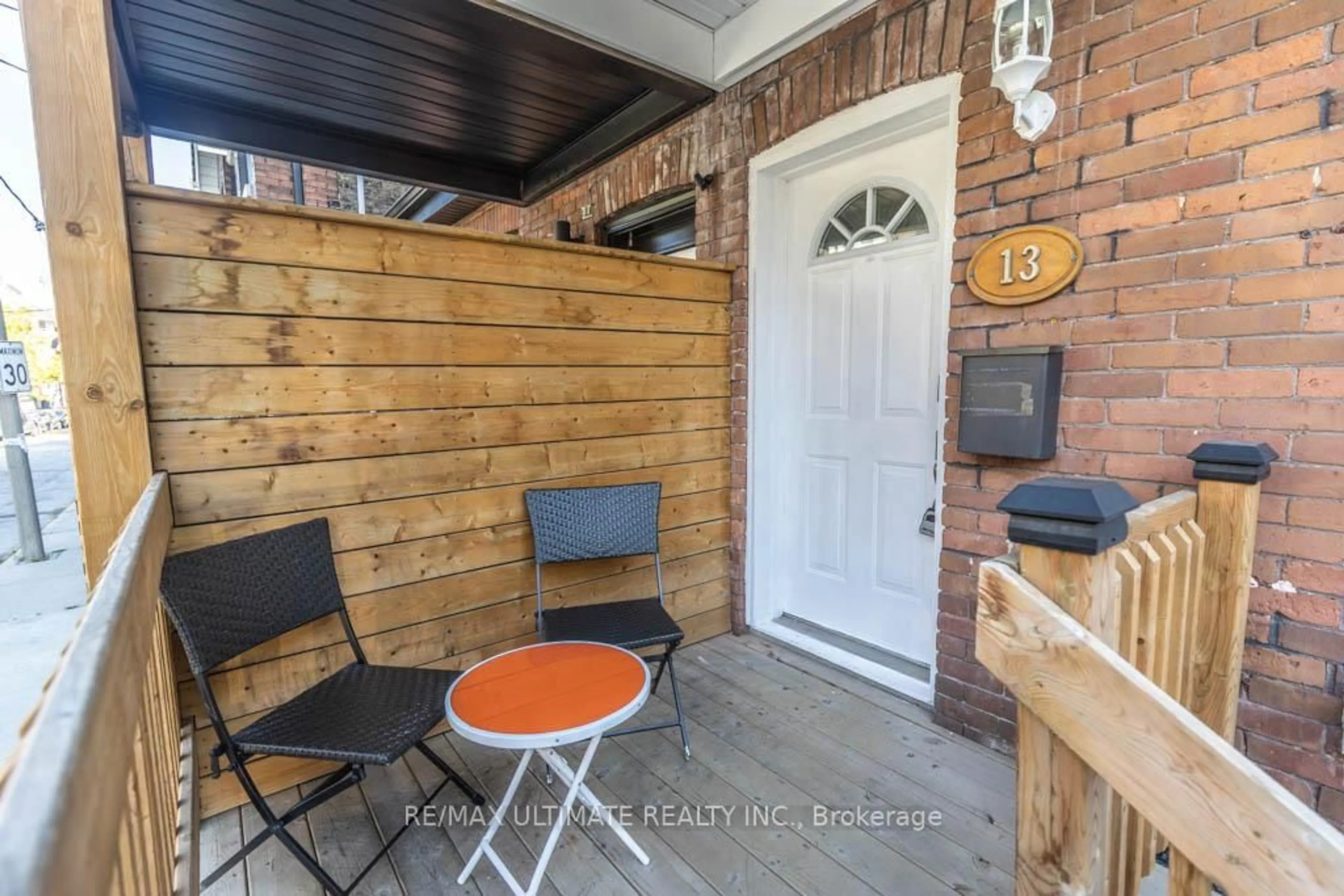 Patio, street for 13 Gore St, Toronto Ontario M6J 2C5