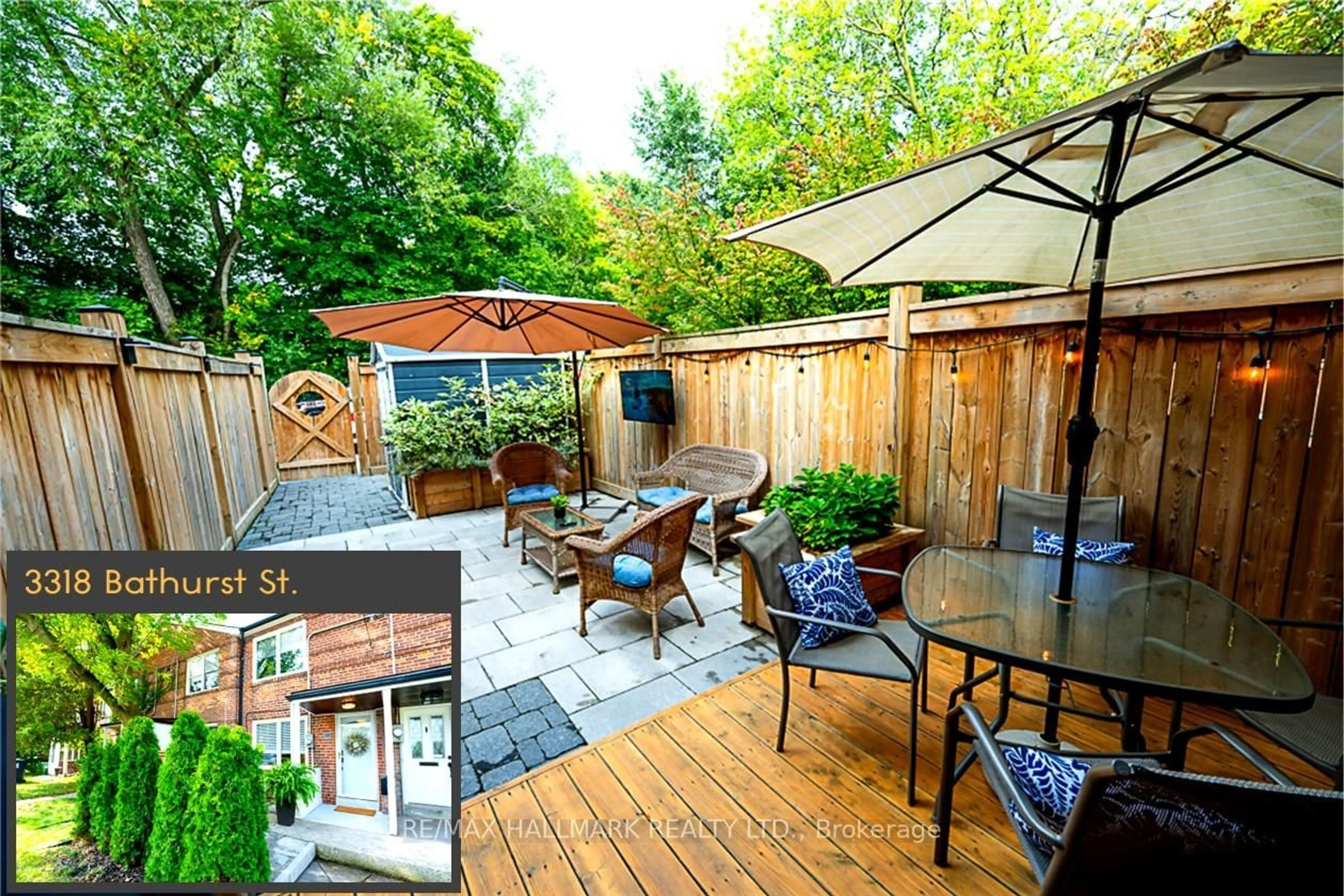 Patio, street for 3318 Bathurst St, Toronto Ontario M6A 2B6