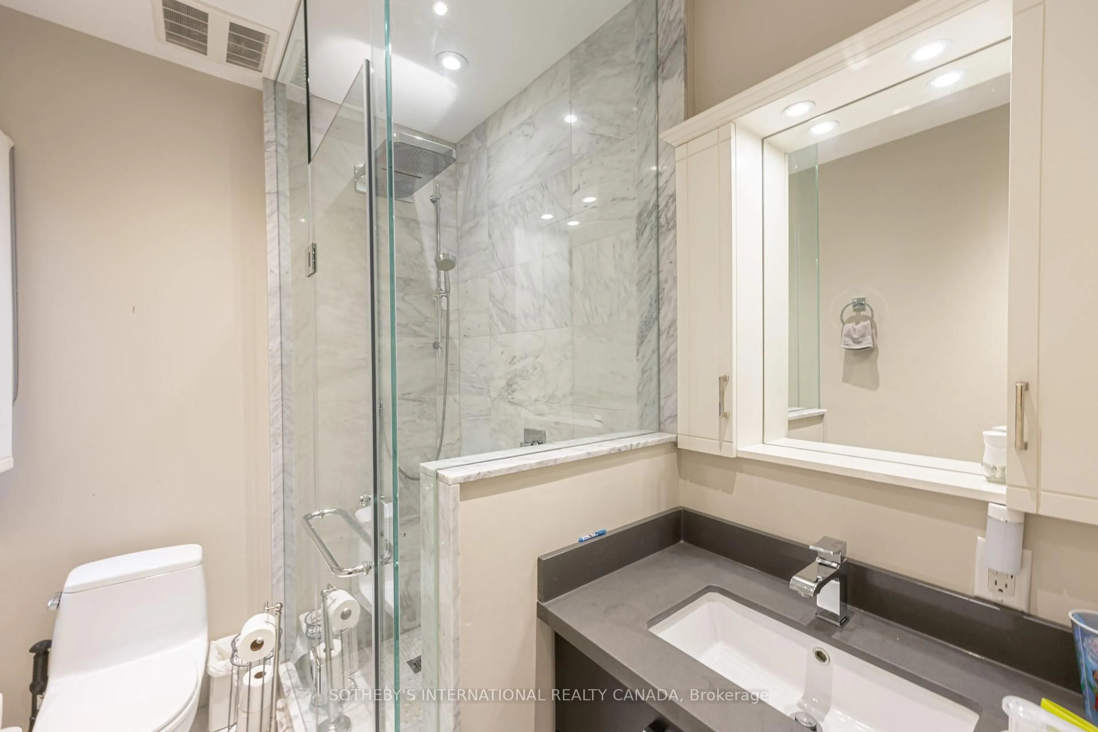 Contemporary bathroom, ceramic/tile floor for 65 St Germain Ave, Toronto Ontario M5M 1V9