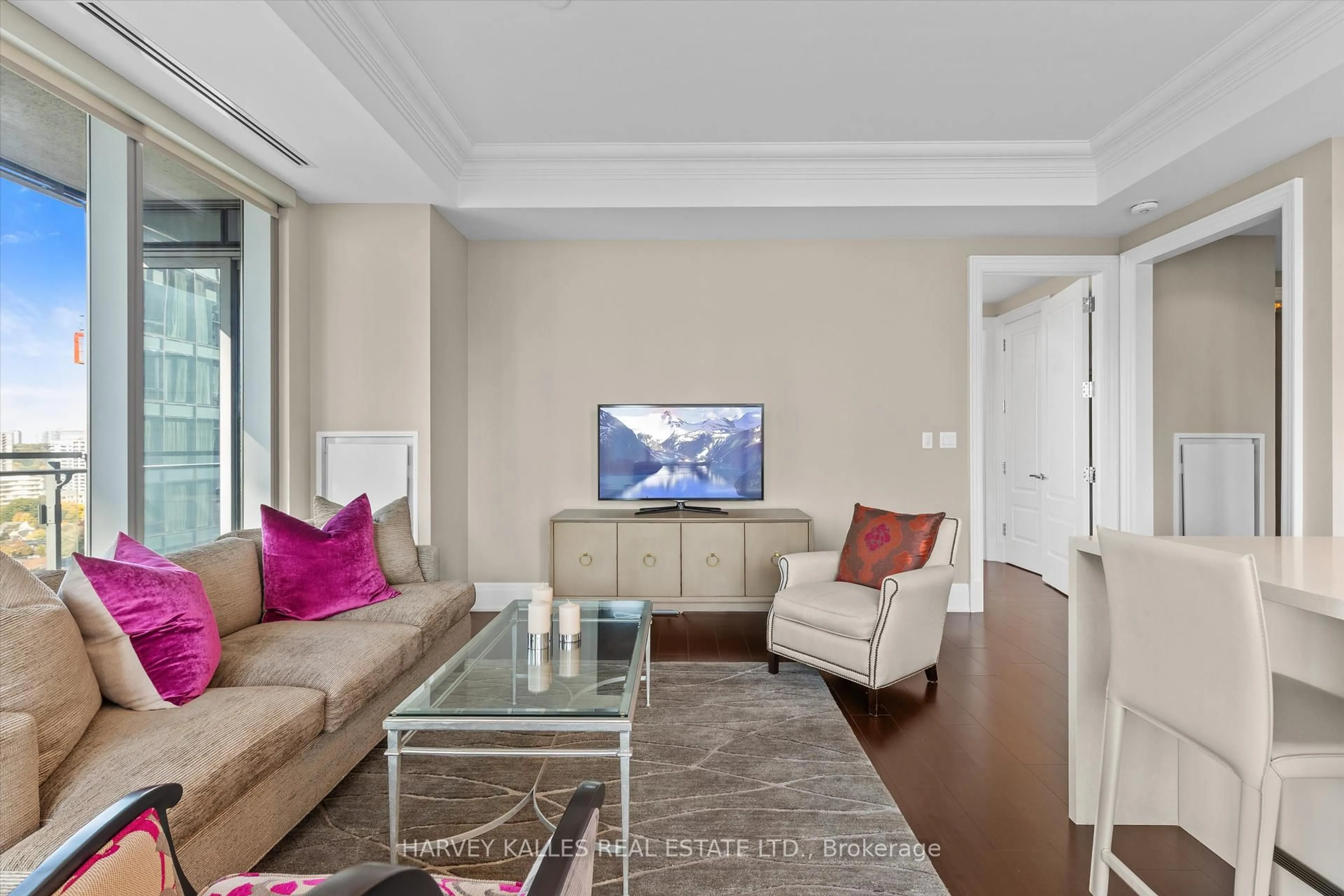 Living room with furniture, unknown for 55 Scollard St #1805, Toronto Ontario M5R 0A1