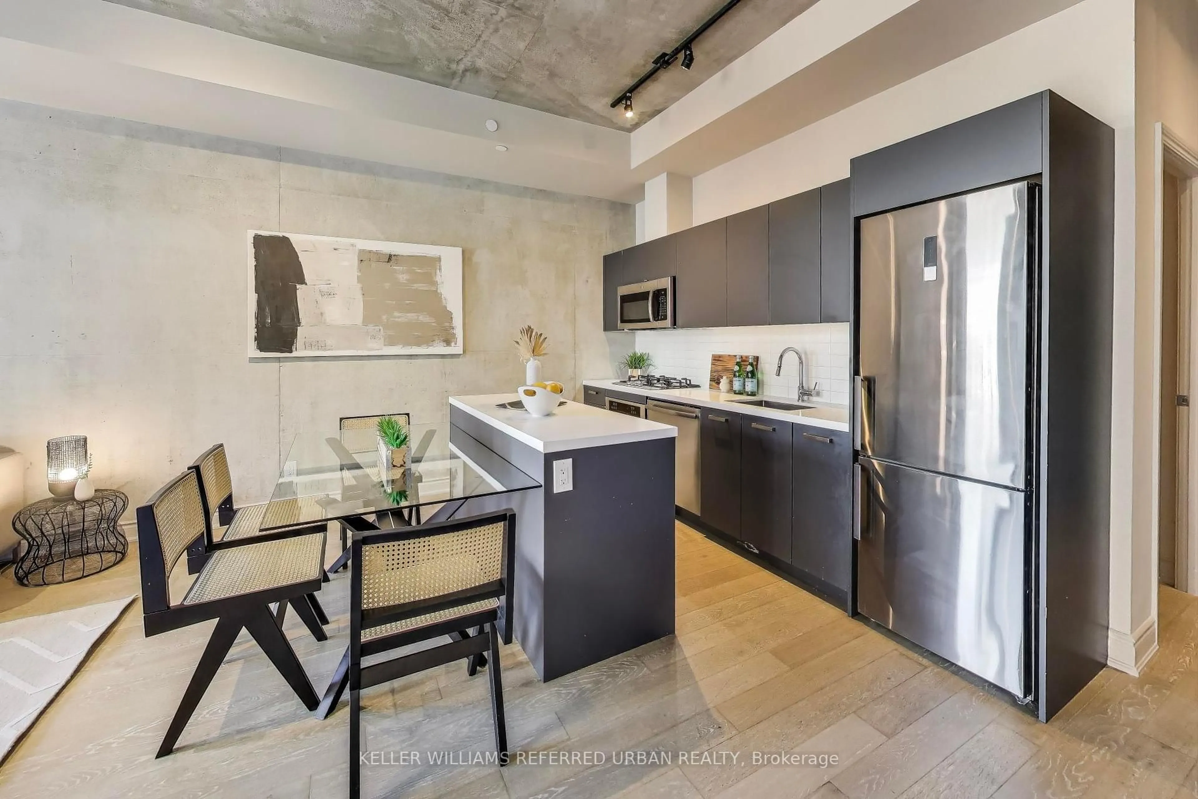 Contemporary kitchen, cement floor for 608 Richmond St #616, Toronto Ontario M5V 0N9