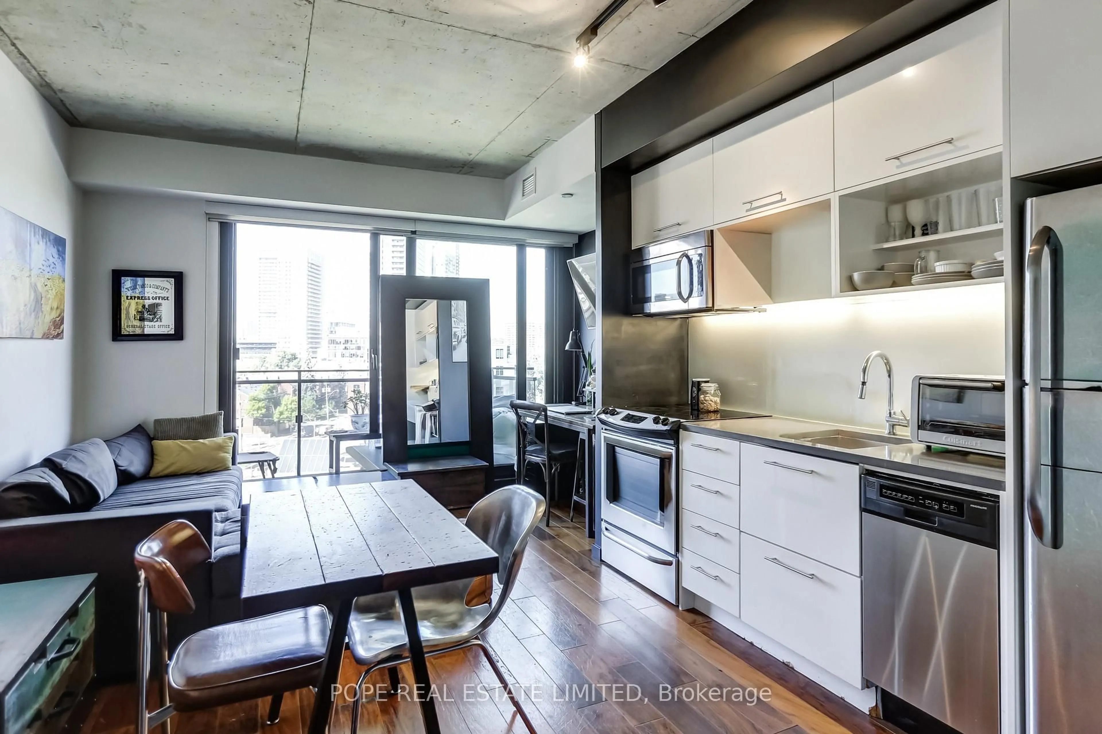 Open concept kitchen, unknown for 51 Trolley Cres #719, Toronto Ontario M5A 0E9