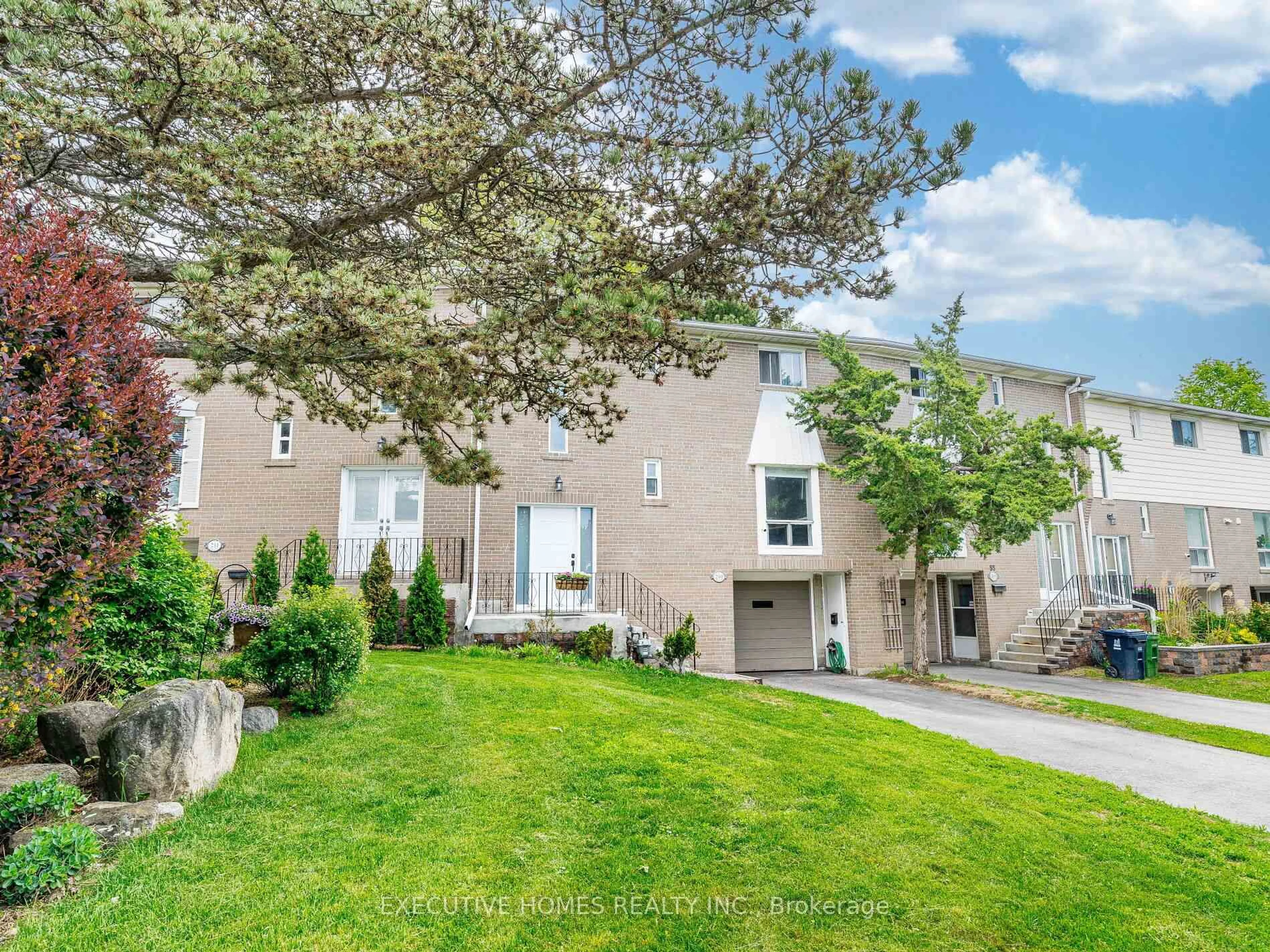 A pic from outside/outdoor area/front of a property/back of a property/a pic from drone, street for 55 Rameau Dr #210, Toronto Ontario M2H 1T6