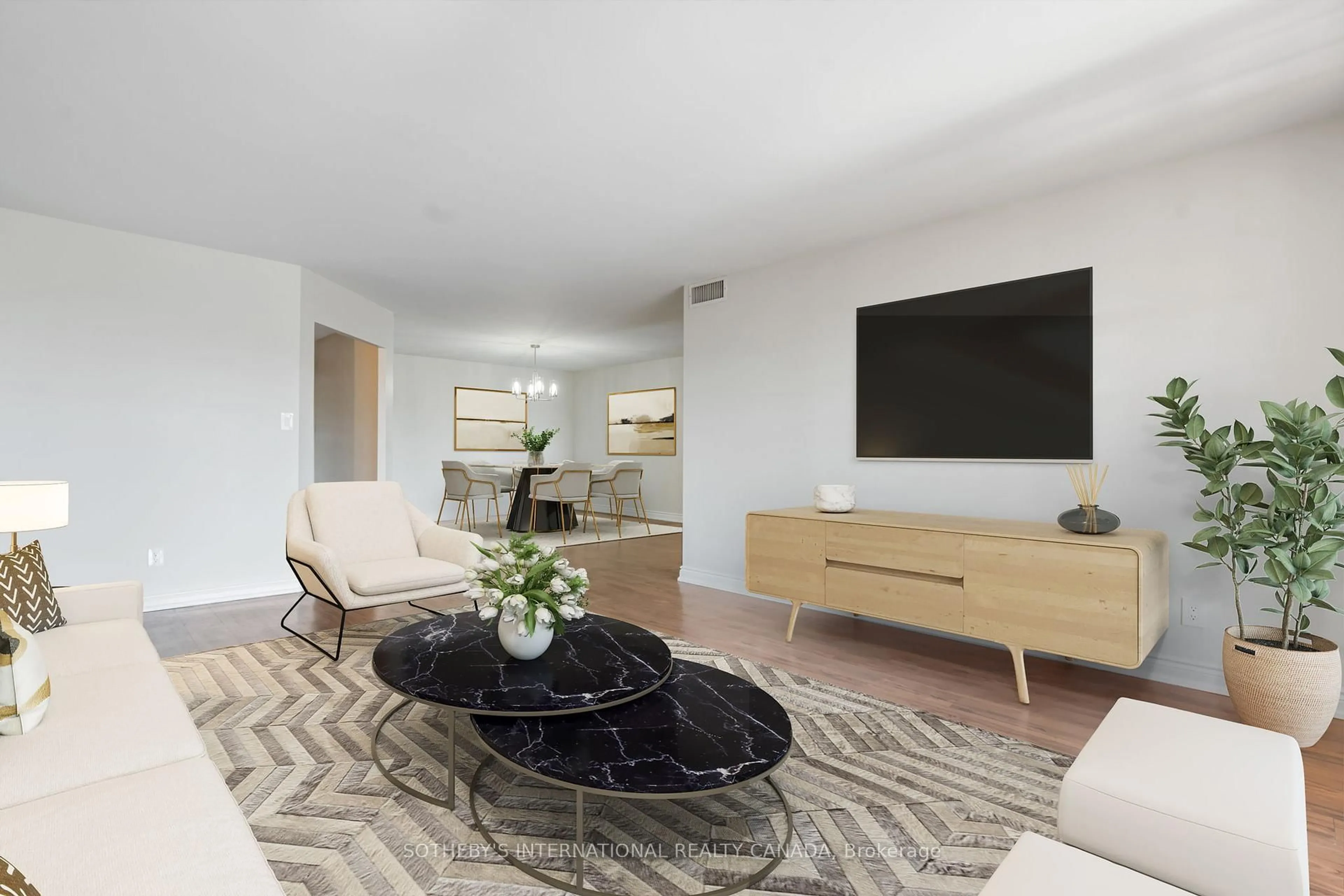 Living room with furniture, unknown for 3181 Bayview Ave #512, Toronto Ontario M2K 2Y2