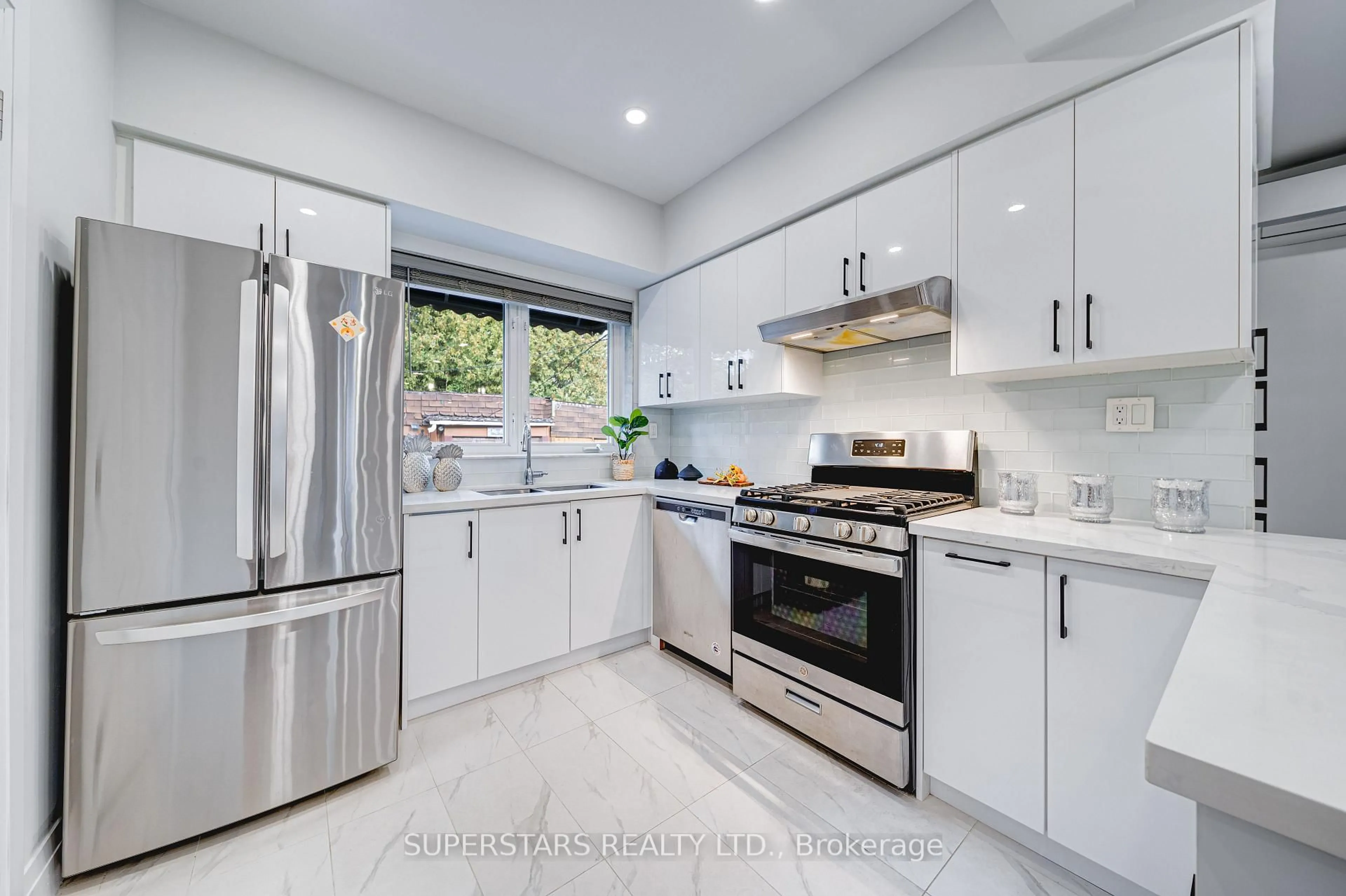 Contemporary kitchen, ceramic/tile floor for 179 Oakwood Ave, Toronto Ontario M6E 2V1