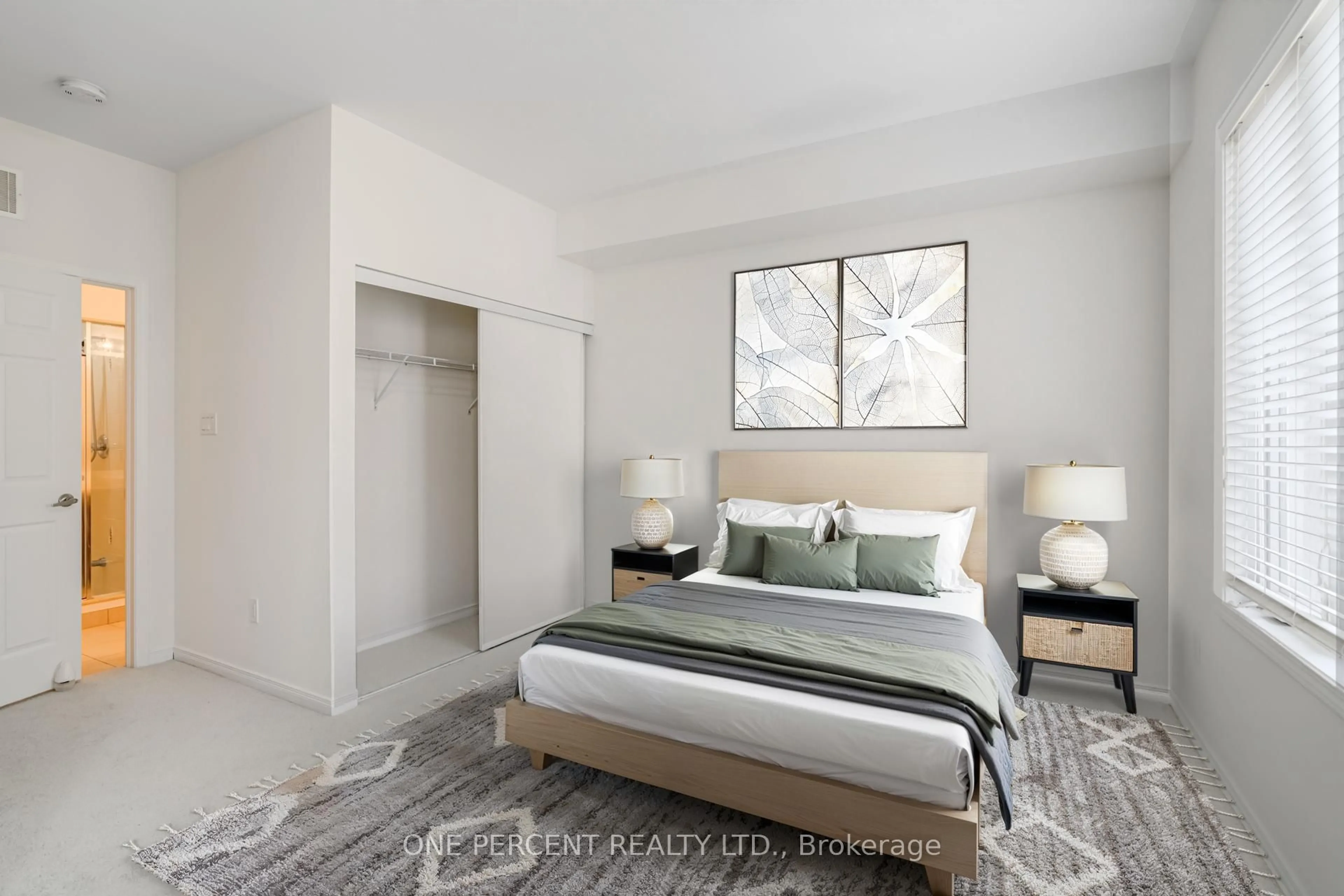 Bedroom with bed, unknown for 25 Coneflower Cres #12, Toronto Ontario M2R 0A5