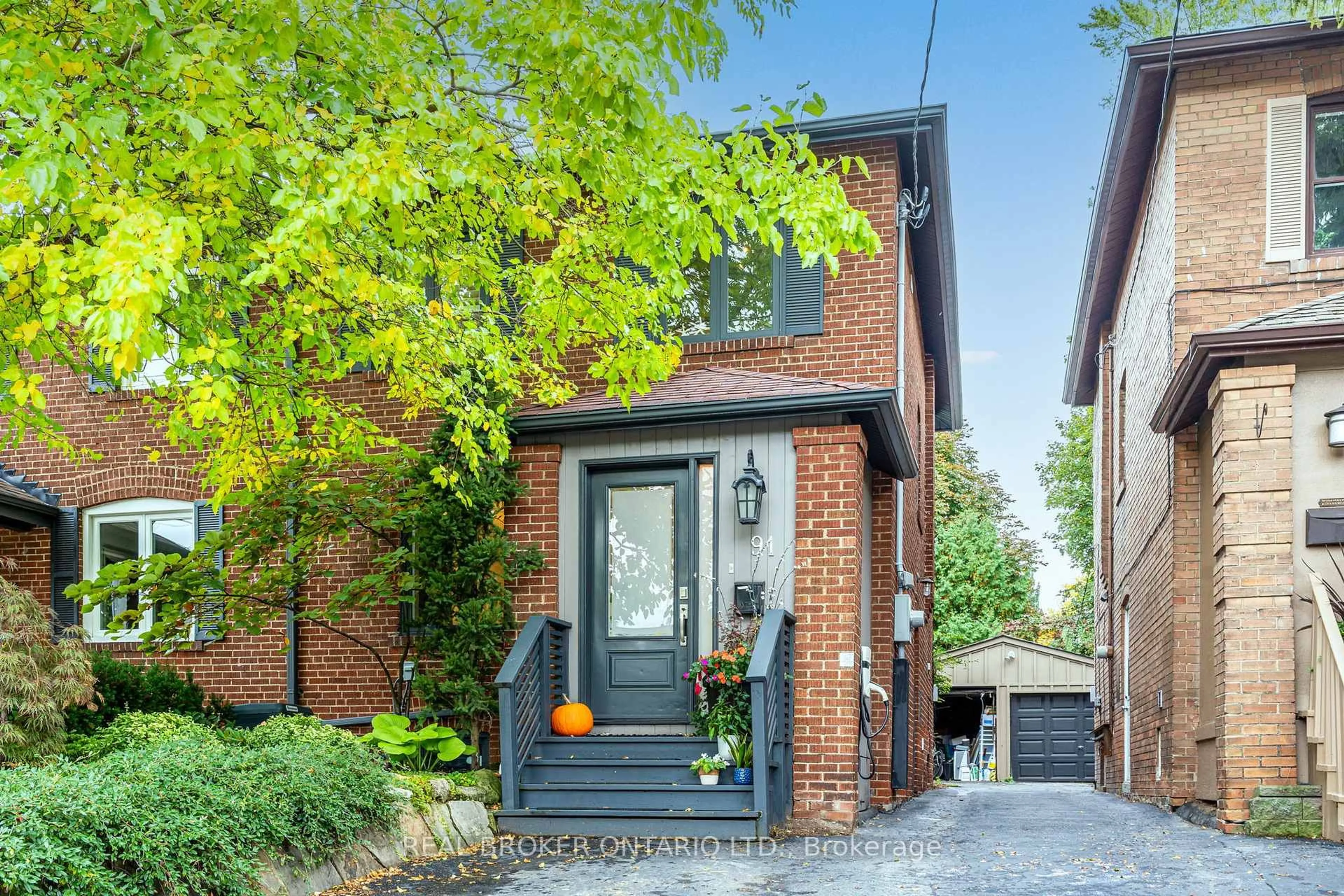 Home with brick exterior material, street for 91 Lawrence Ave, Toronto Ontario M5M 1A7