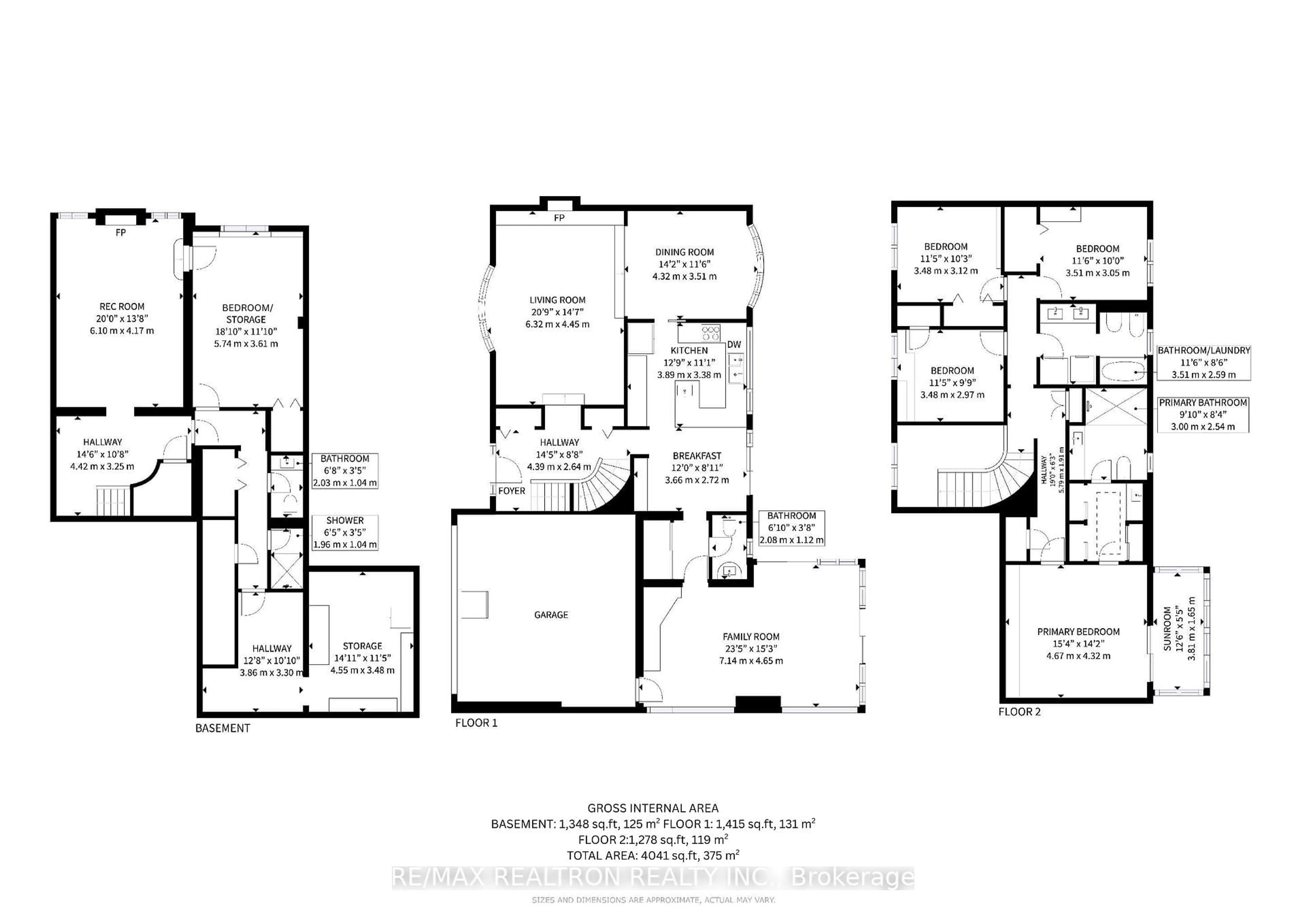 Floor plan for 1 Vyner Rd, Toronto Ontario M2L 2N3
