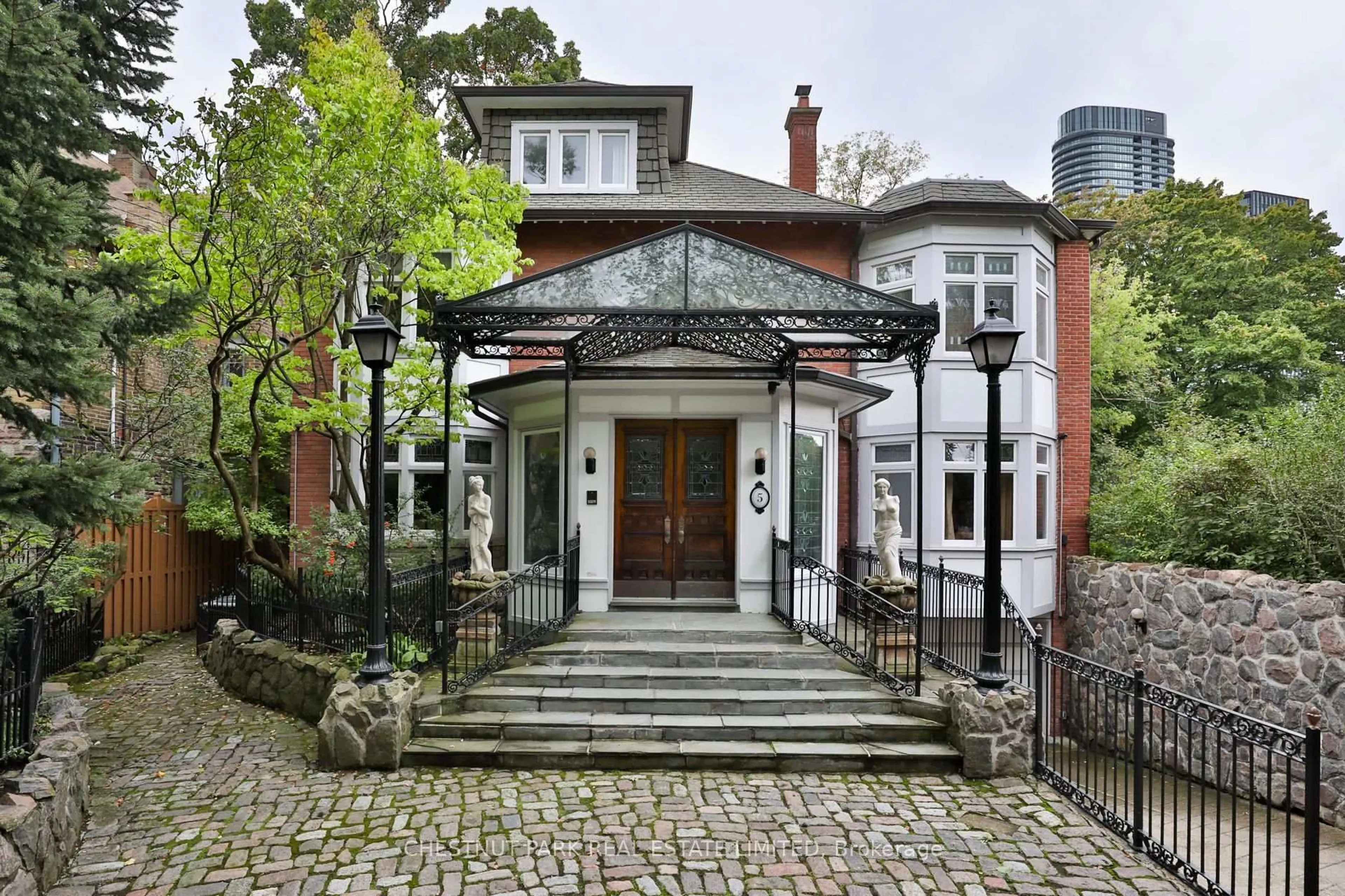 Home with brick exterior material, street for 5 Castle Frank Cres, Toronto Ontario M4W 2A2