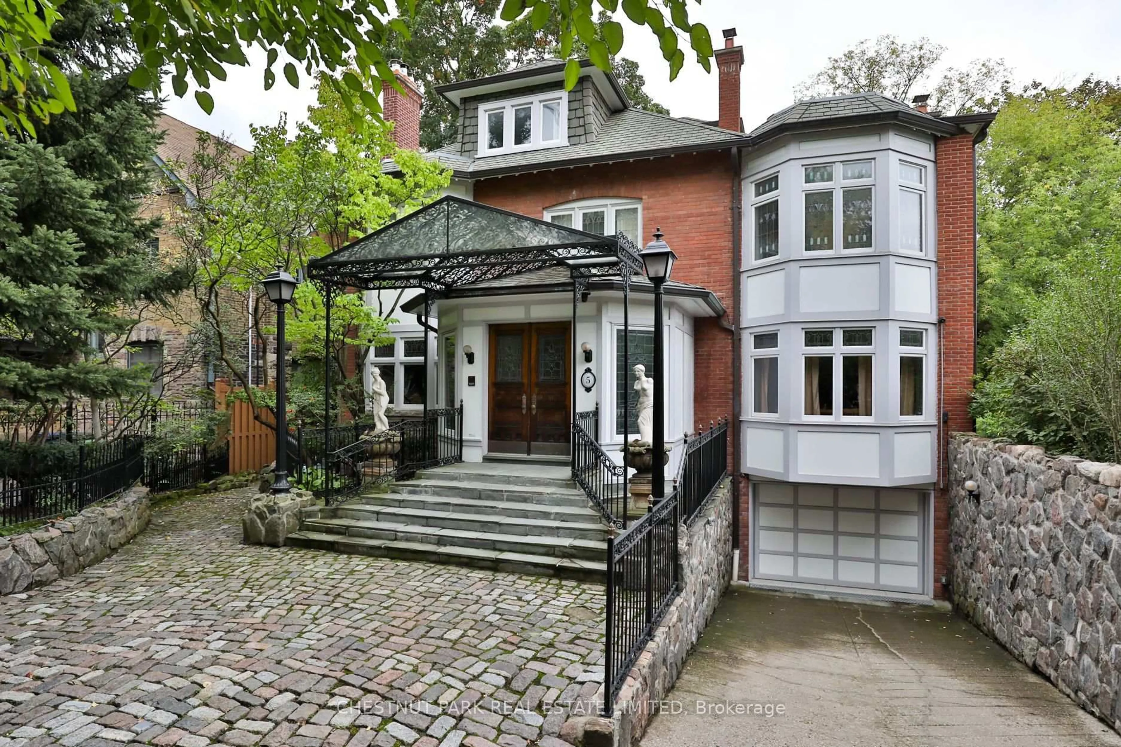 Home with brick exterior material, street for 5 Castle Frank Cres, Toronto Ontario M4W 2A2