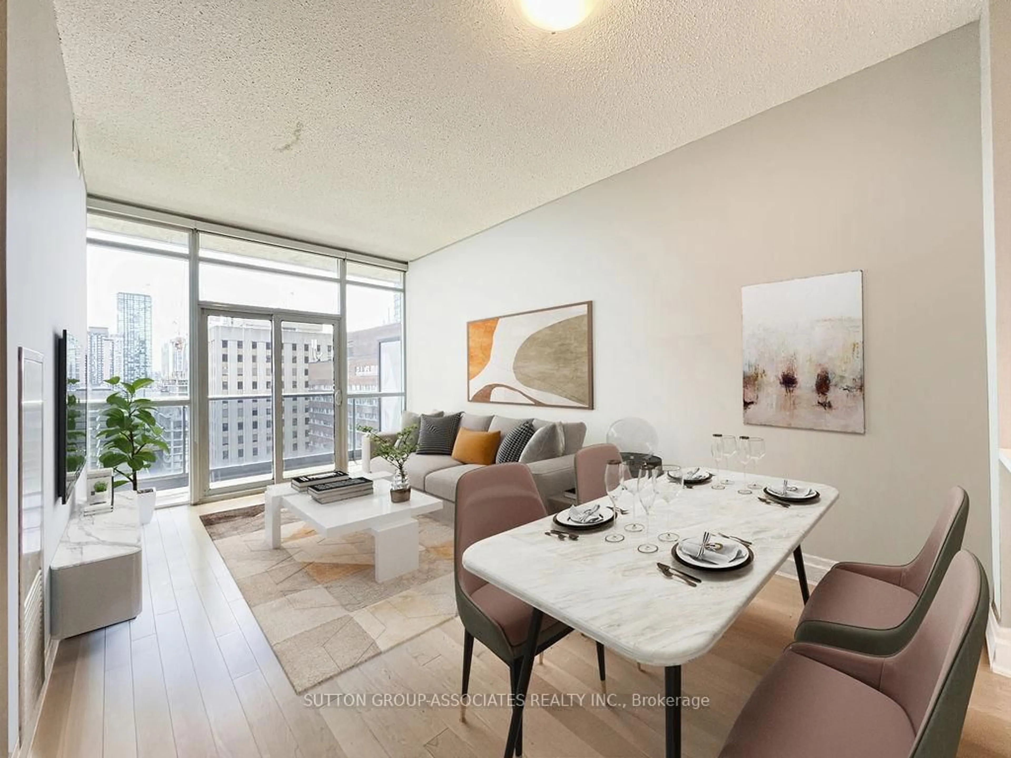 Living room with furniture, unknown for 21 Carlton St #1909, Toronto Ontario M5B 1L3