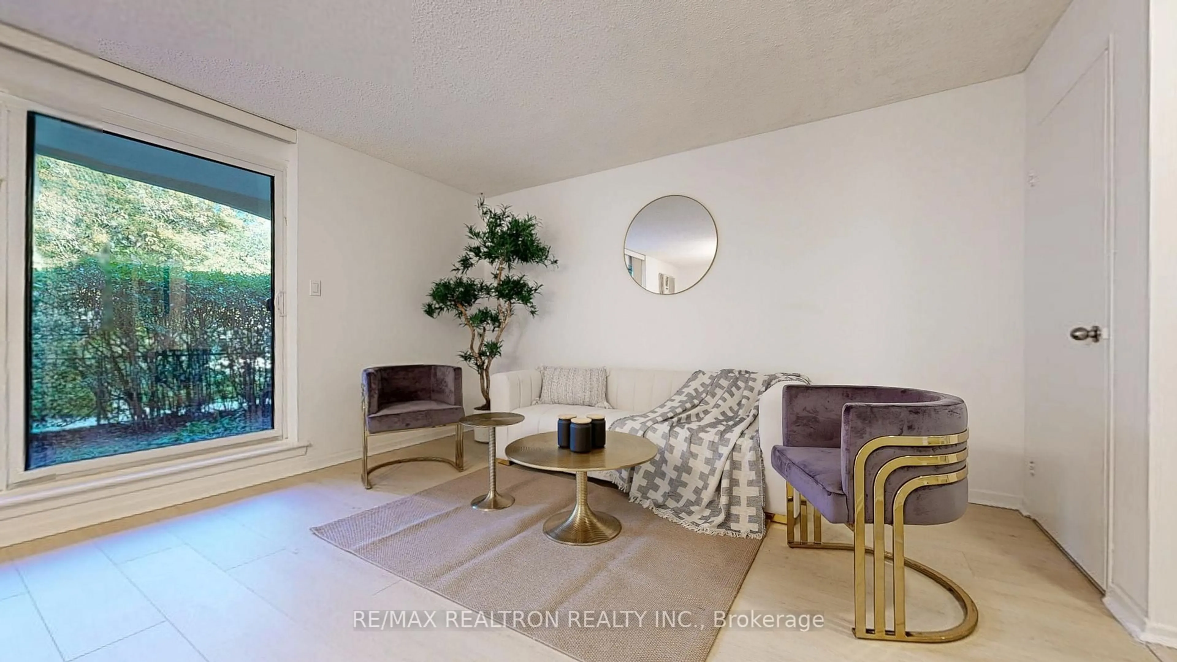 Living room with furniture, unknown for 20 Moonstone Bywy #177, Toronto Ontario M2H 3J4
