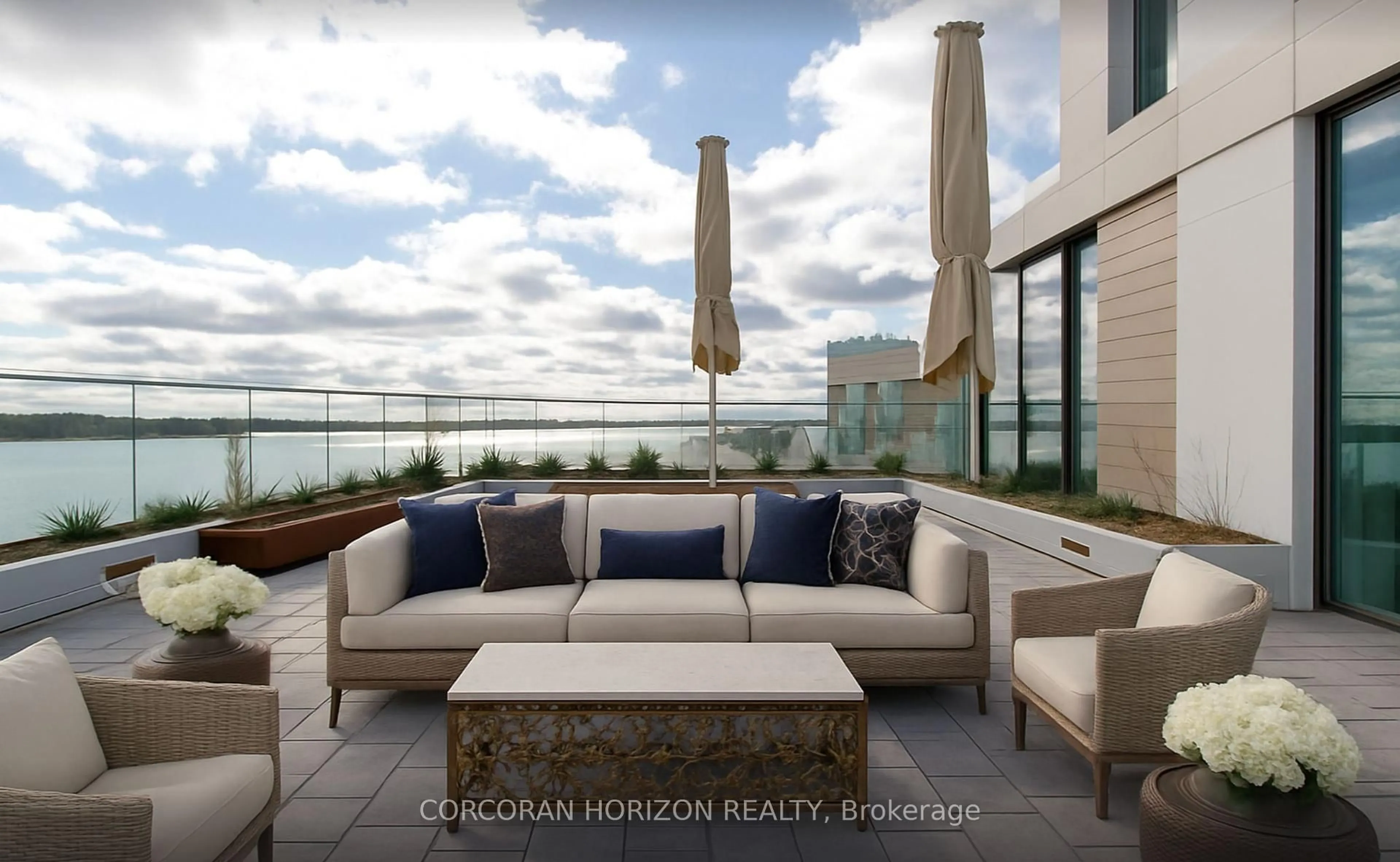 Patio, water/lake/river/ocean view for 118 Merchants' Wharf #912, Toronto Ontario M5A 0L3