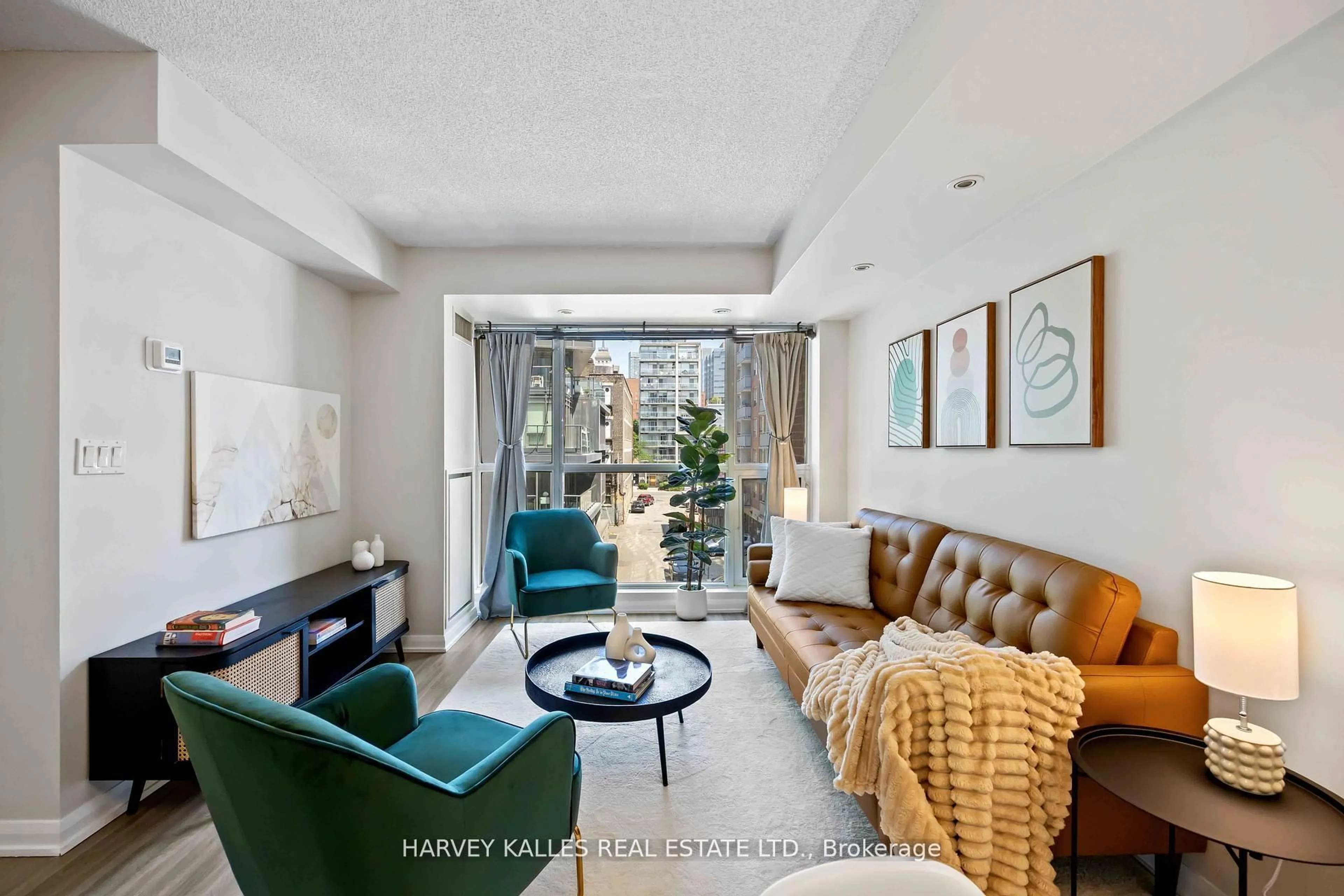 Living room with furniture, unknown for 18 Beverley St #416, Toronto Ontario M5T 3L2