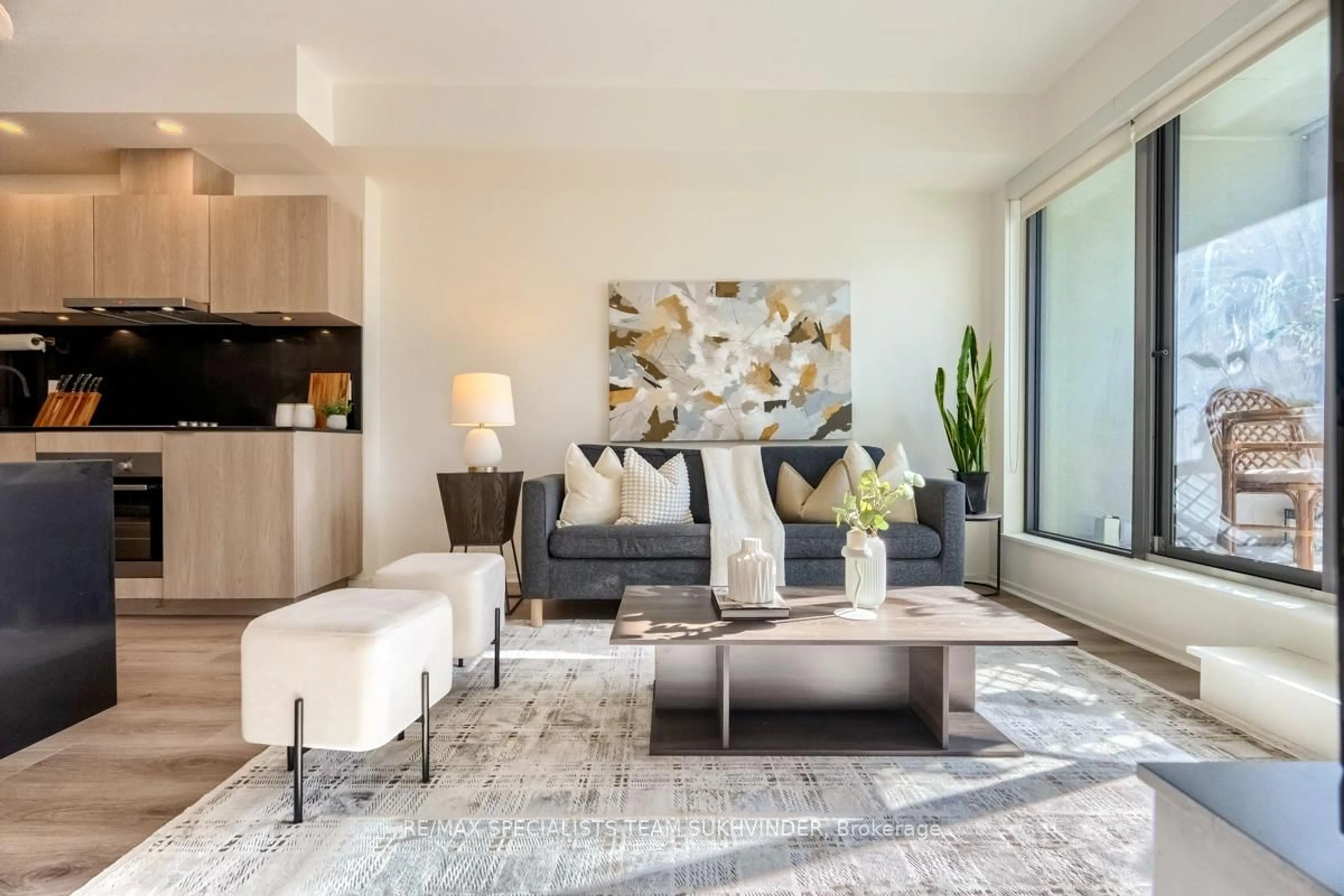 Living room with furniture, unknown for 12 Bonnycastle St #402, Toronto Ontario M5A 0C8