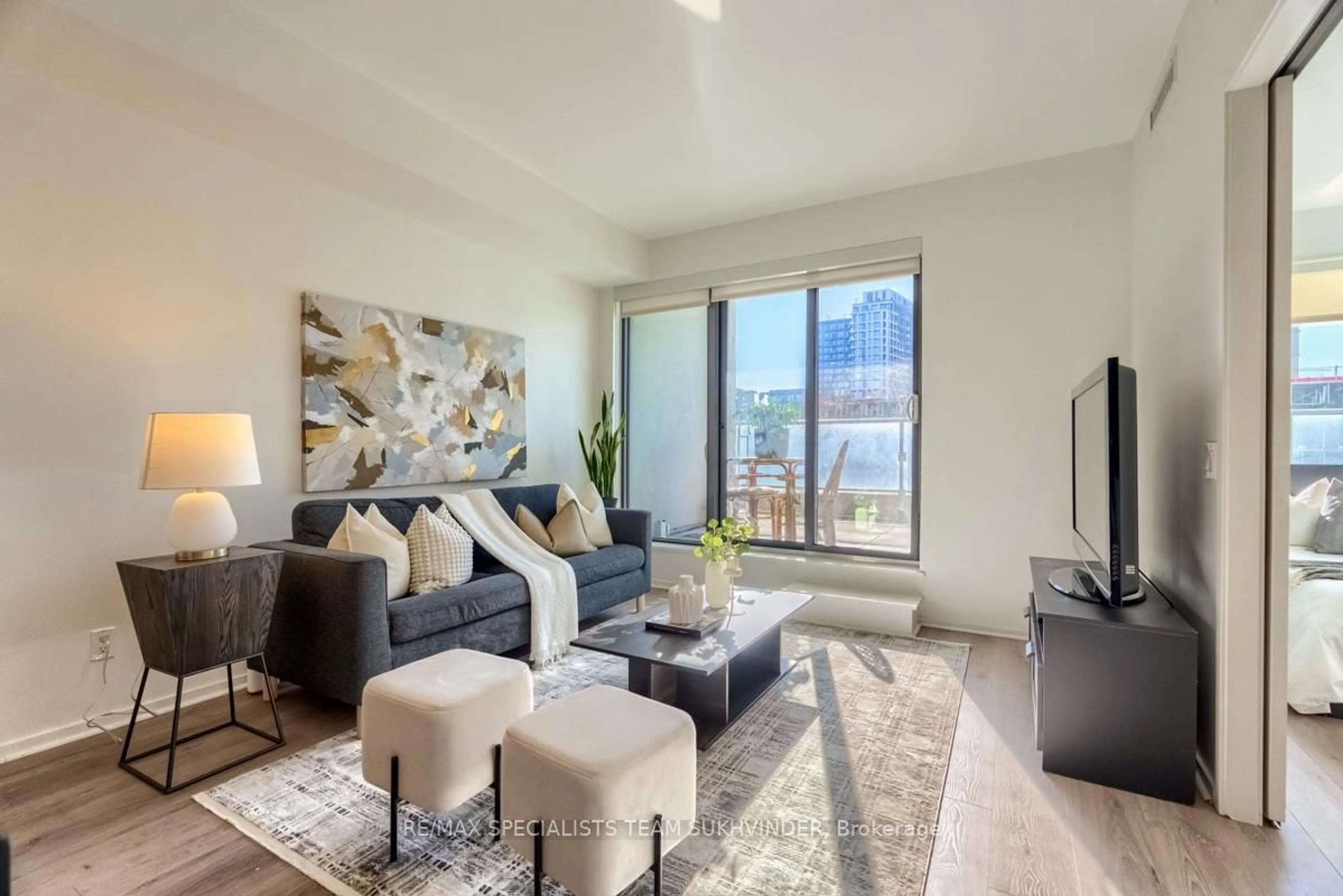 Living room with furniture, unknown for 12 Bonnycastle St #402, Toronto Ontario M5A 0C8