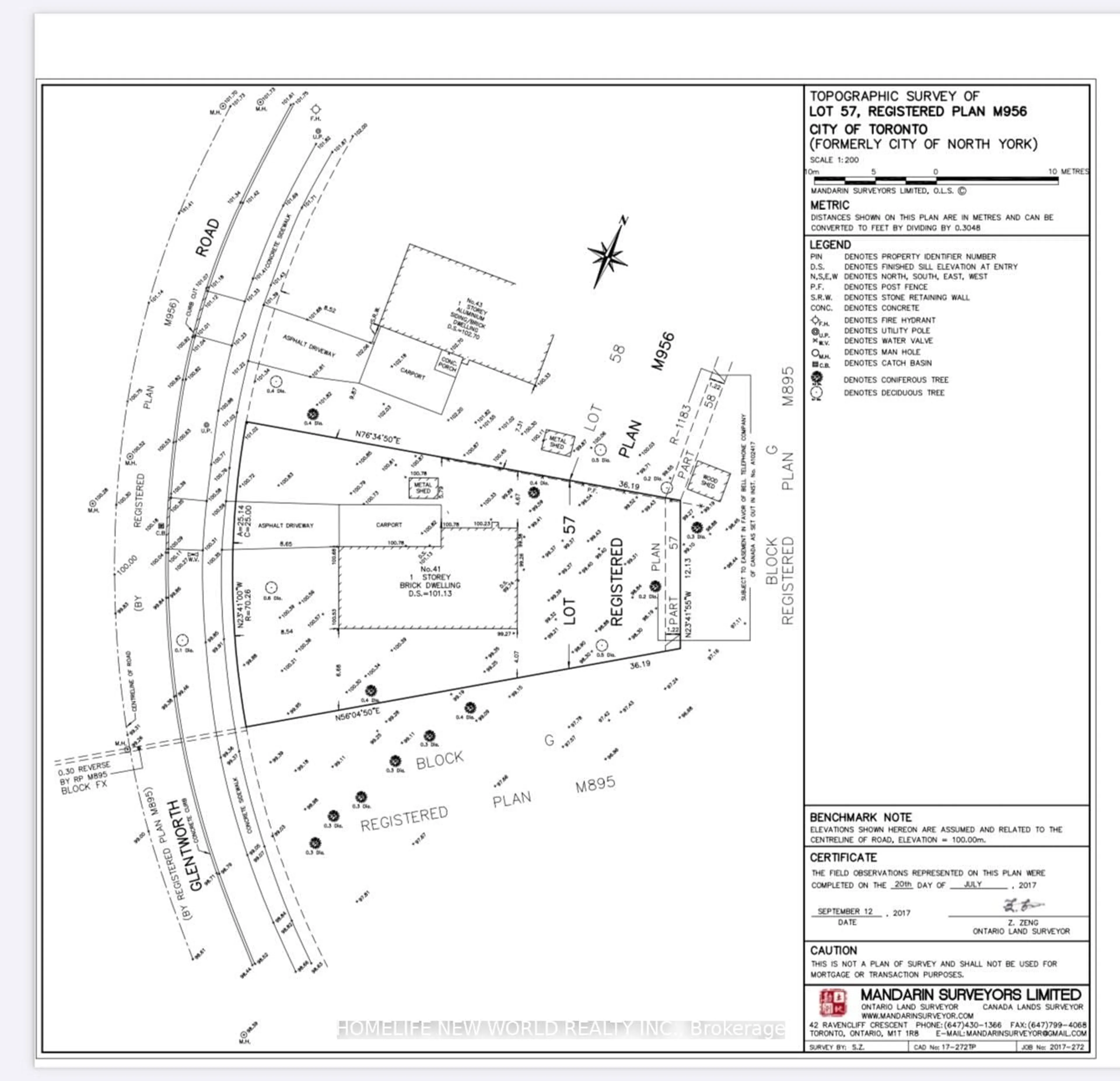 Floor plan for 41 Glentworth Rd, Toronto Ontario M2J 2E7