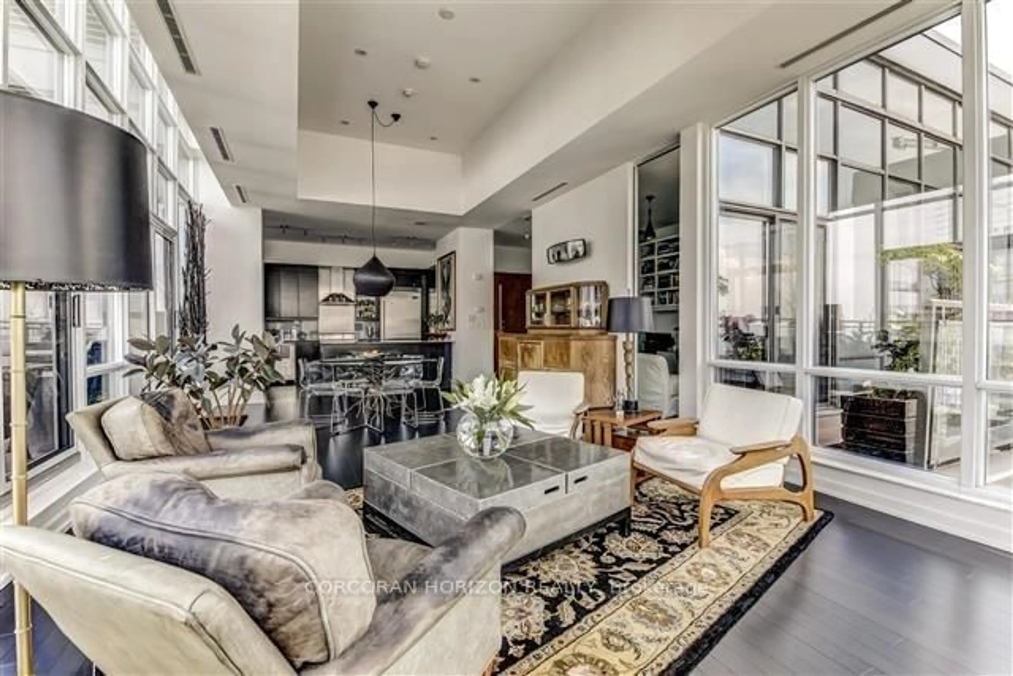 Living room with furniture, unknown for 11 Brunel Crt #PH2, Toronto Ontario M5V 3Y3