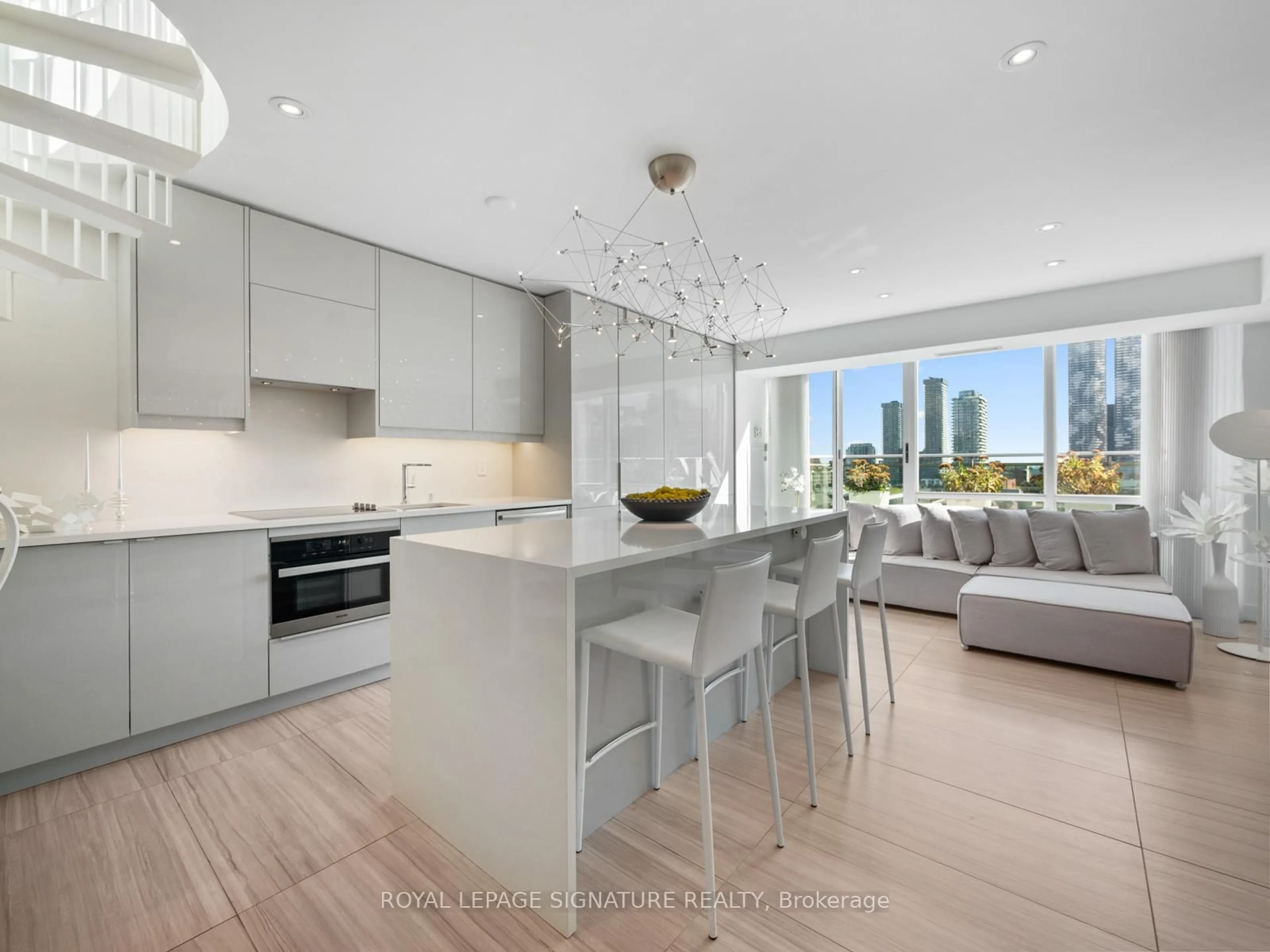 Open concept kitchen, unknown for 77 Lombard St #Ph03, Toronto Ontario M5C 3E1