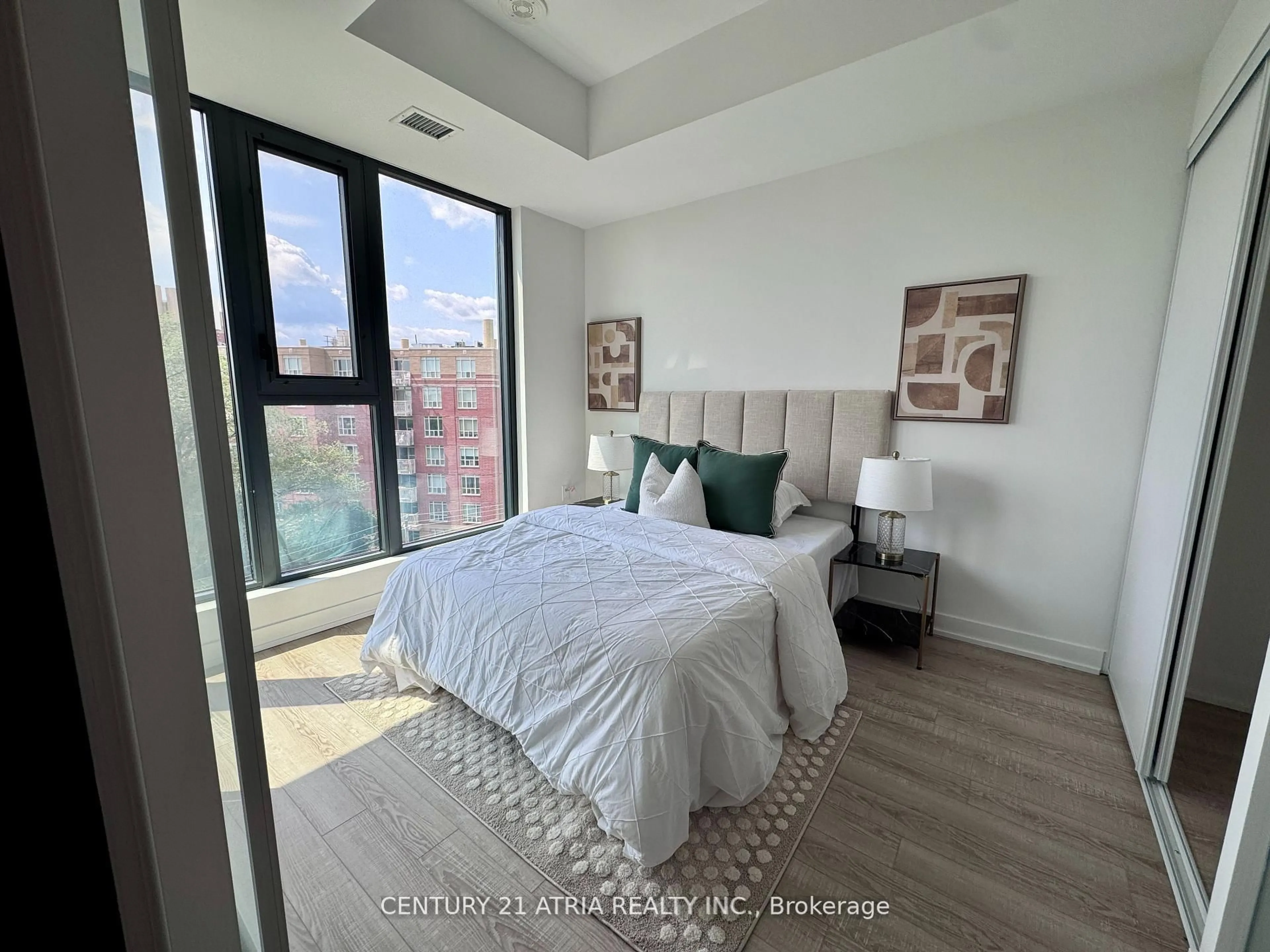 Bedroom with bed, unknown for 250 Lawrence Ave #612, Toronto Ontario M5M 1B1
