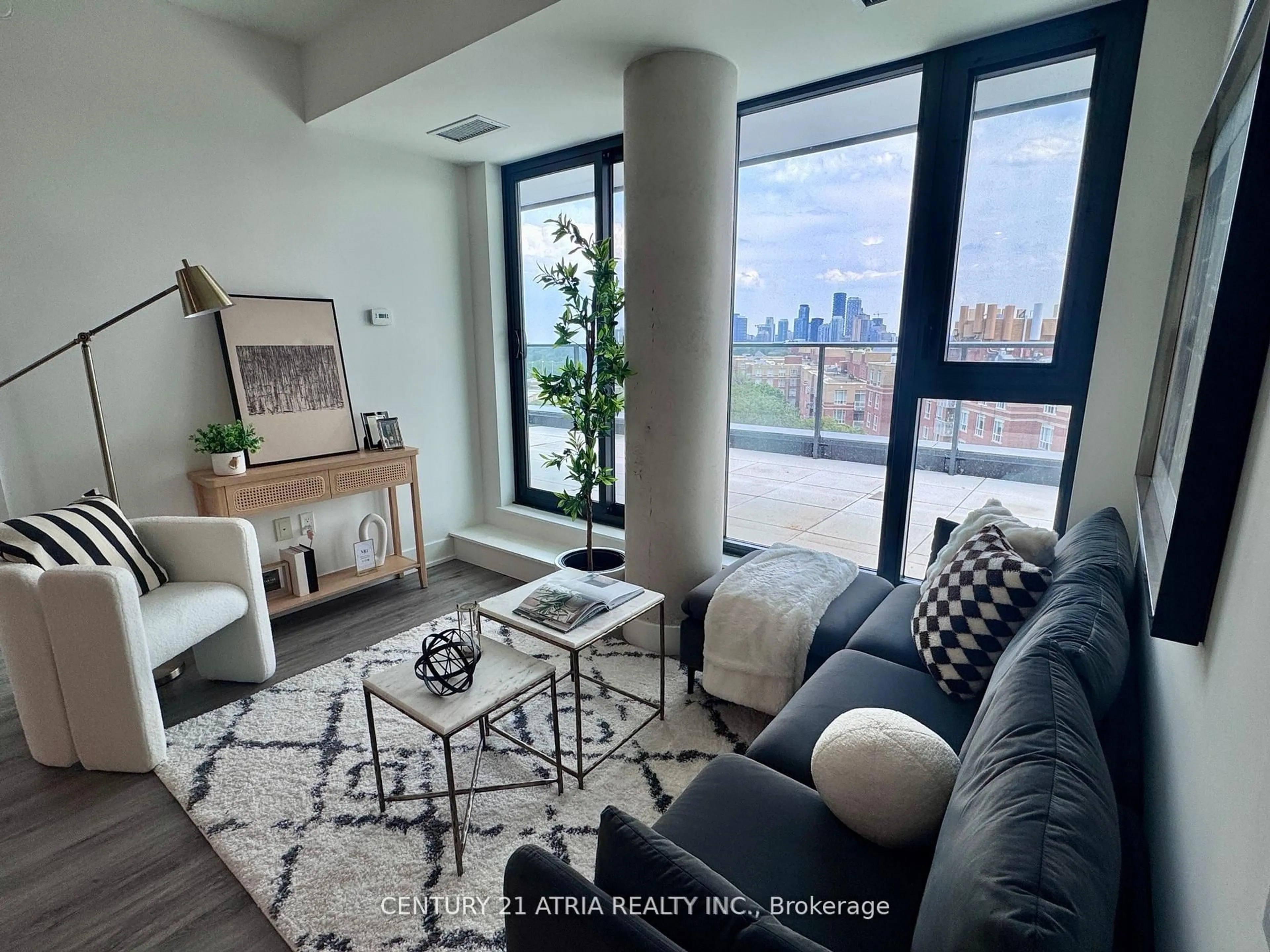 Living room with furniture, unknown for 250 Lawrence Ave #808, Toronto Ontario M5M 1B1